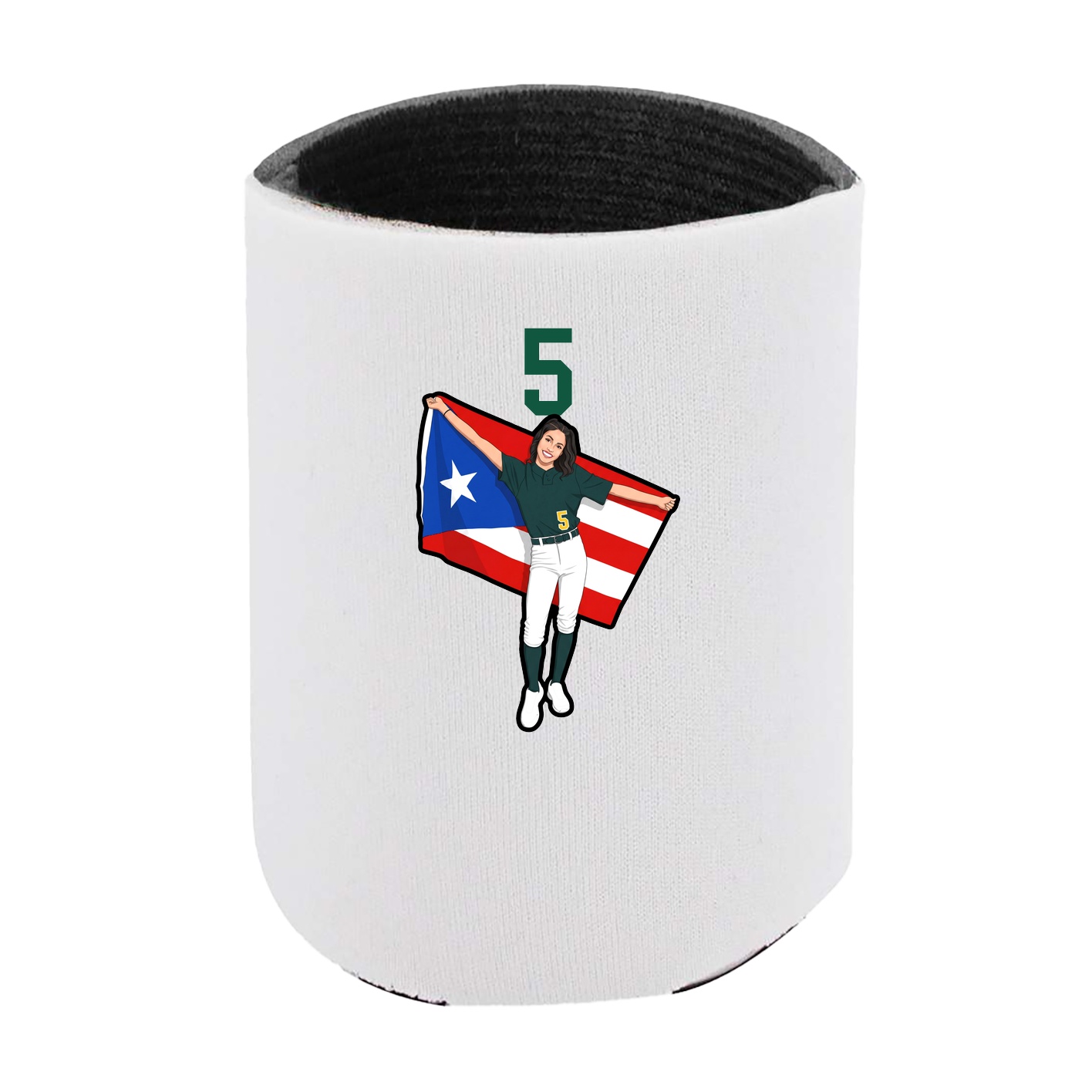 Can Holder — Number Top in White