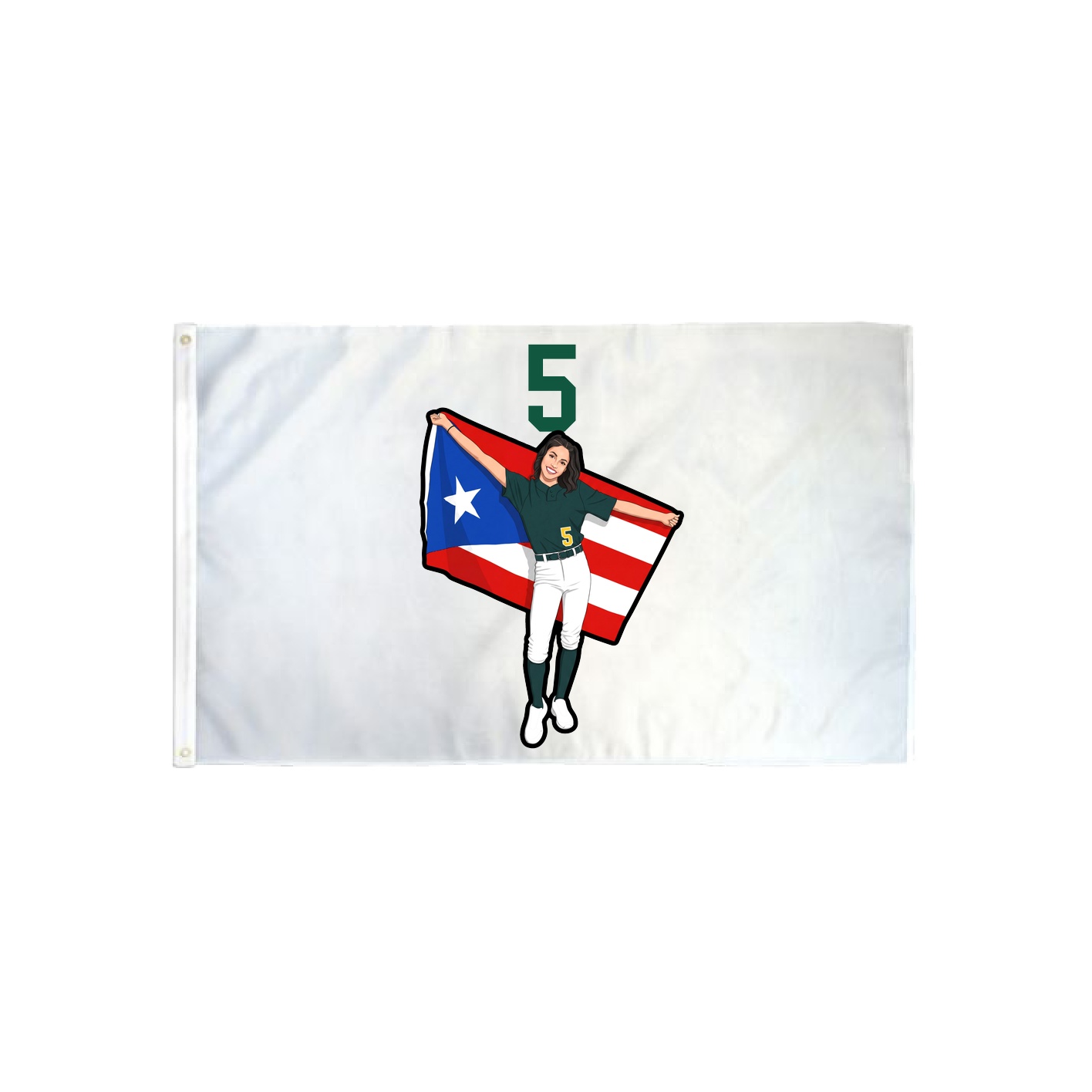 3x5 Flag — Number Top in Classic