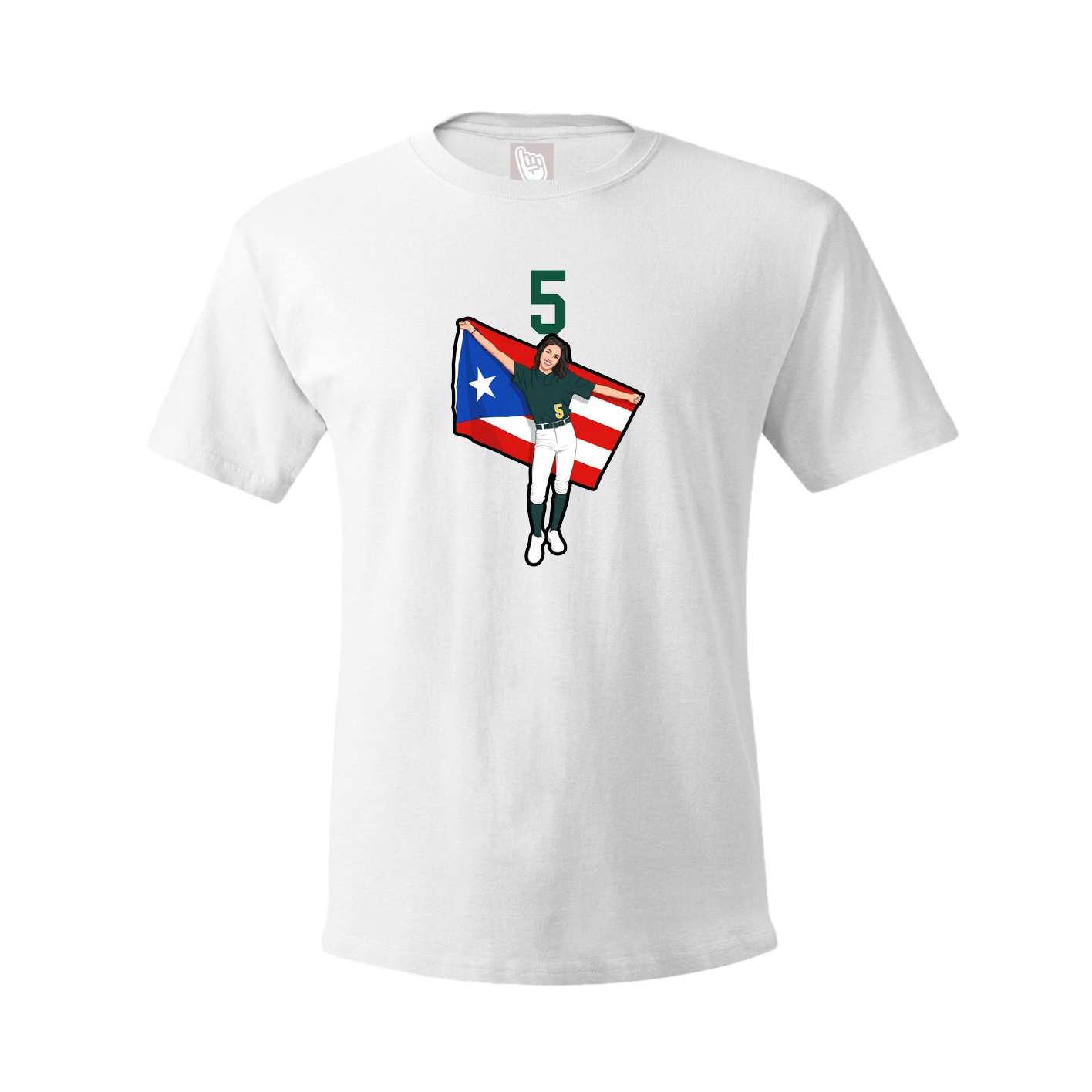 Tee — Number Top in White