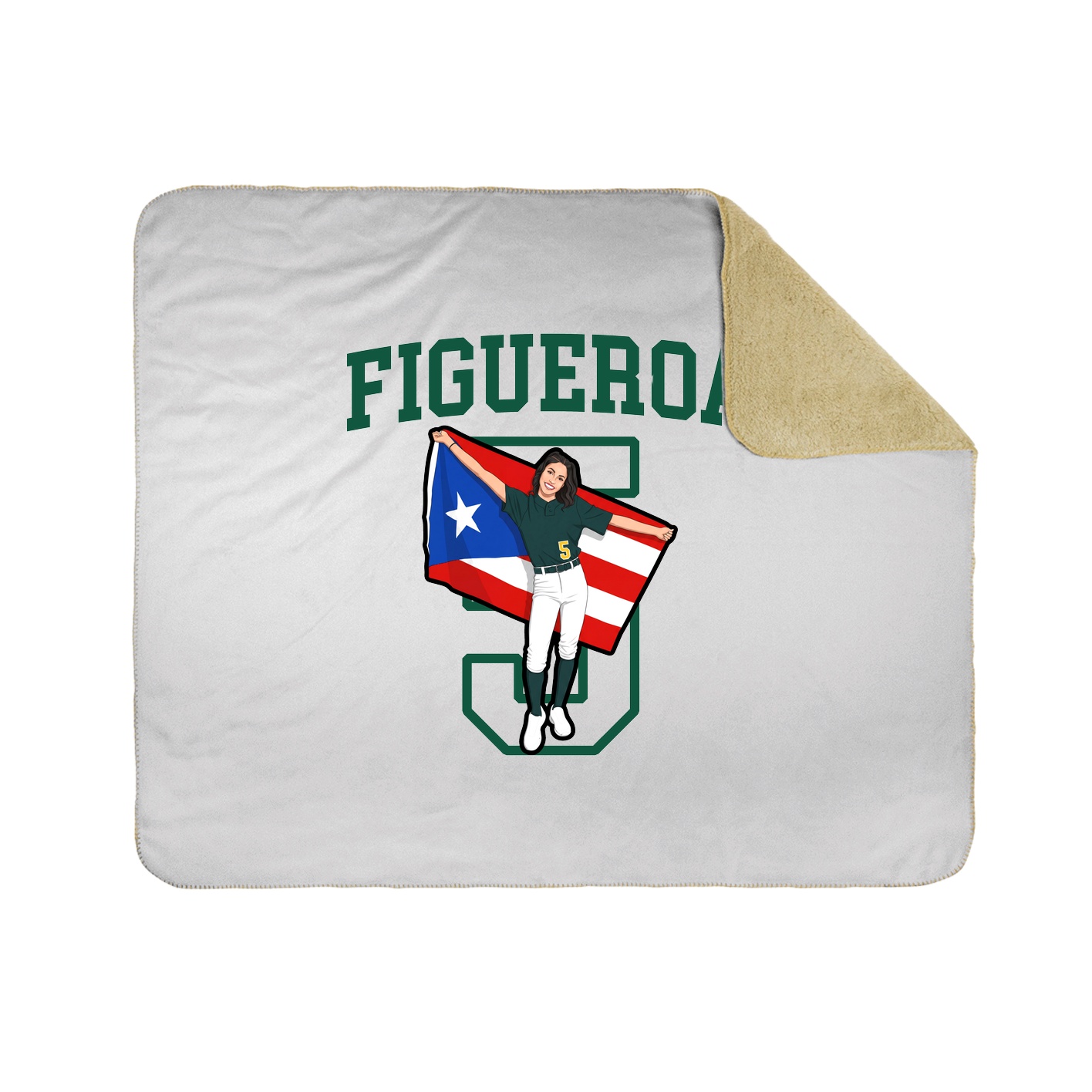 Throw Blanket — Shirsey in White