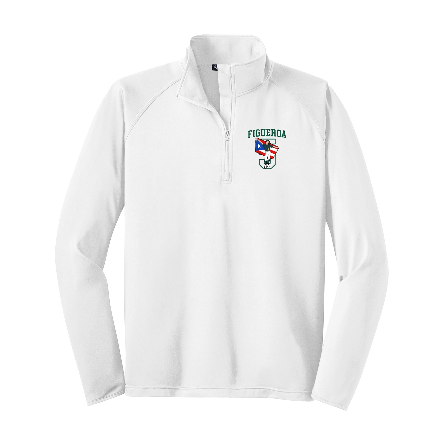 Q-Zip Pullover — Shirsey in White