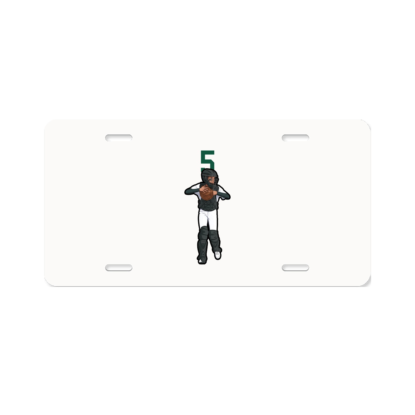 License Plate — Number Top in Classic