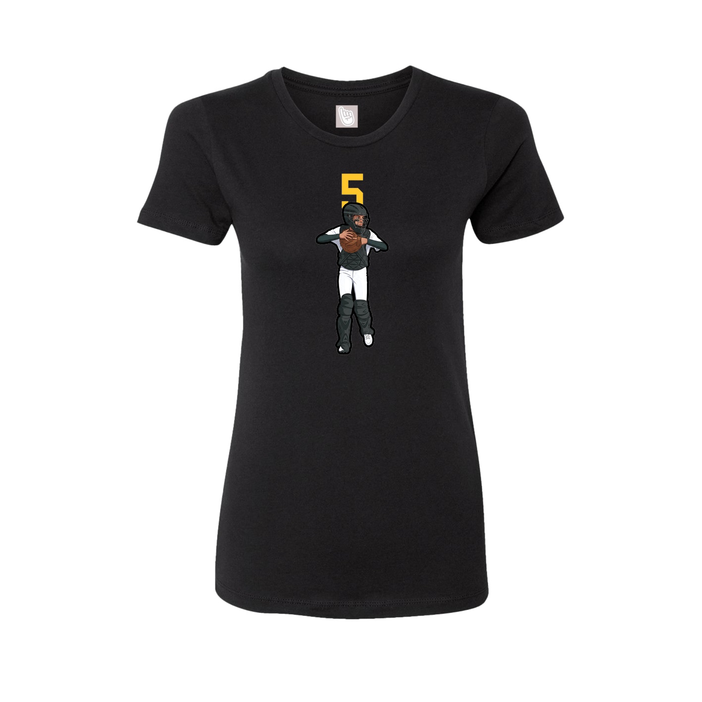 Womens Tee — Number Top in Black