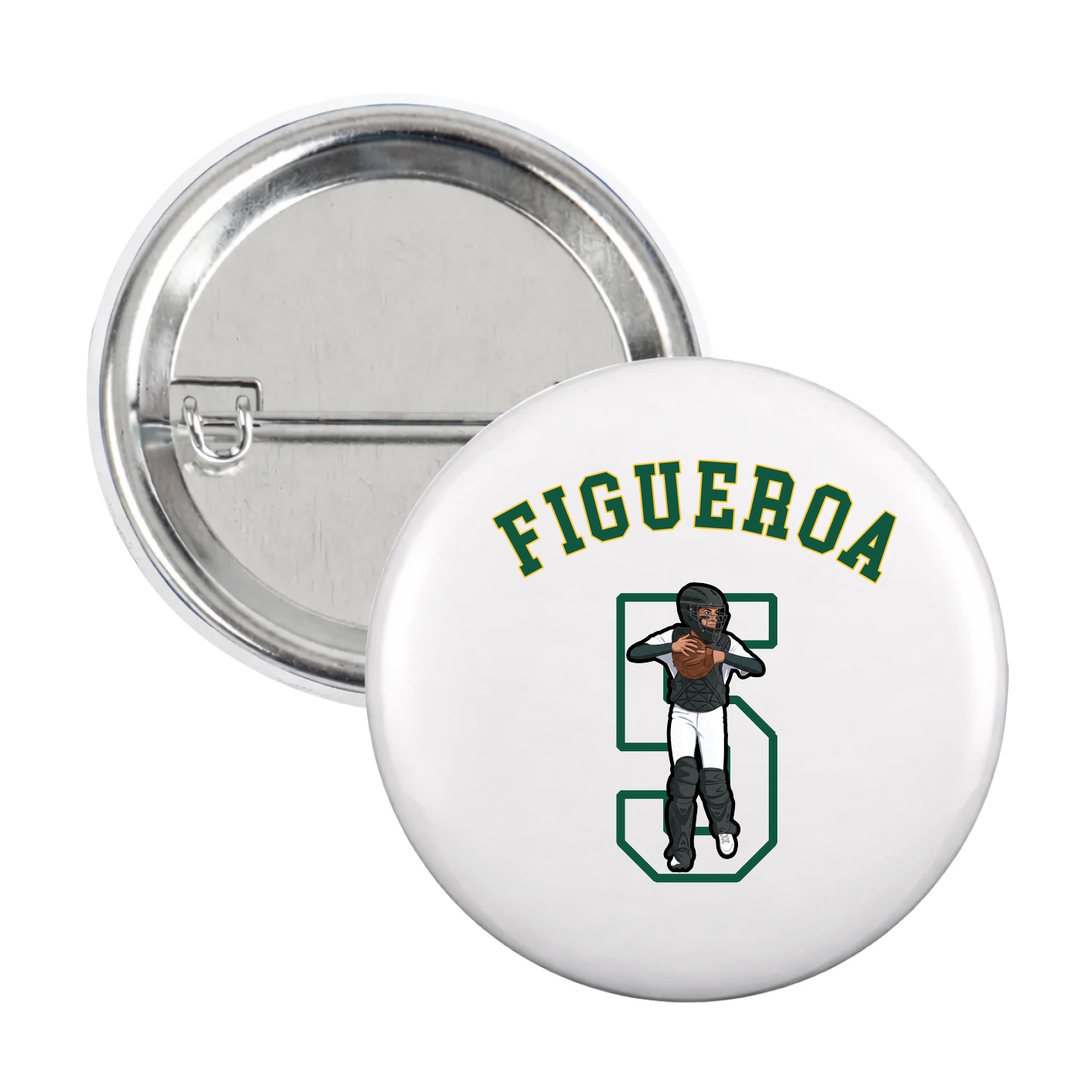Game Day Button — Shirsey Arch in White