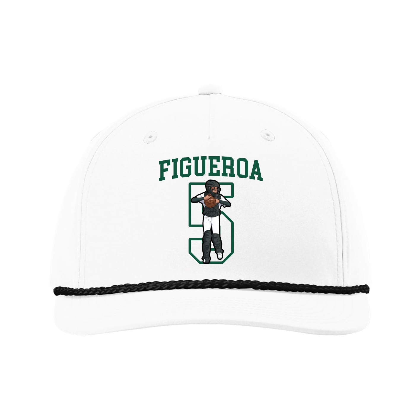 Five-Panel Classic Rope Cap — Shirsey in White