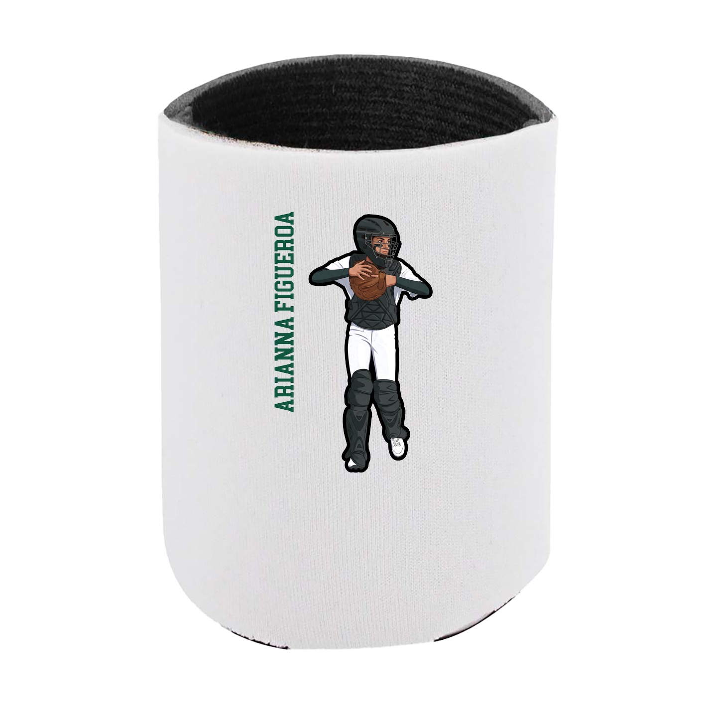 Can Holder — Name Vertical in White