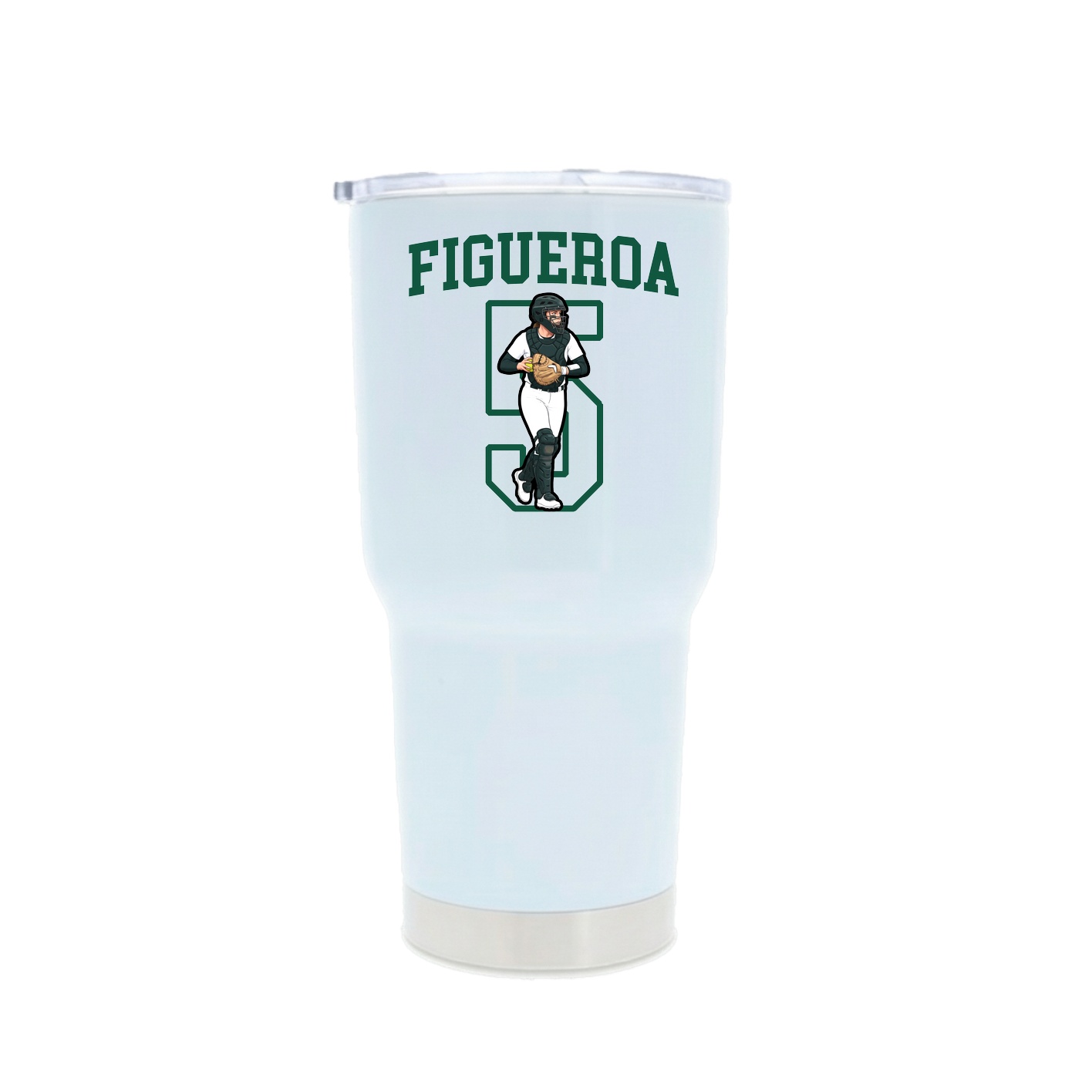 30oz Stainless Steel Tumbler — Shirsey in White
