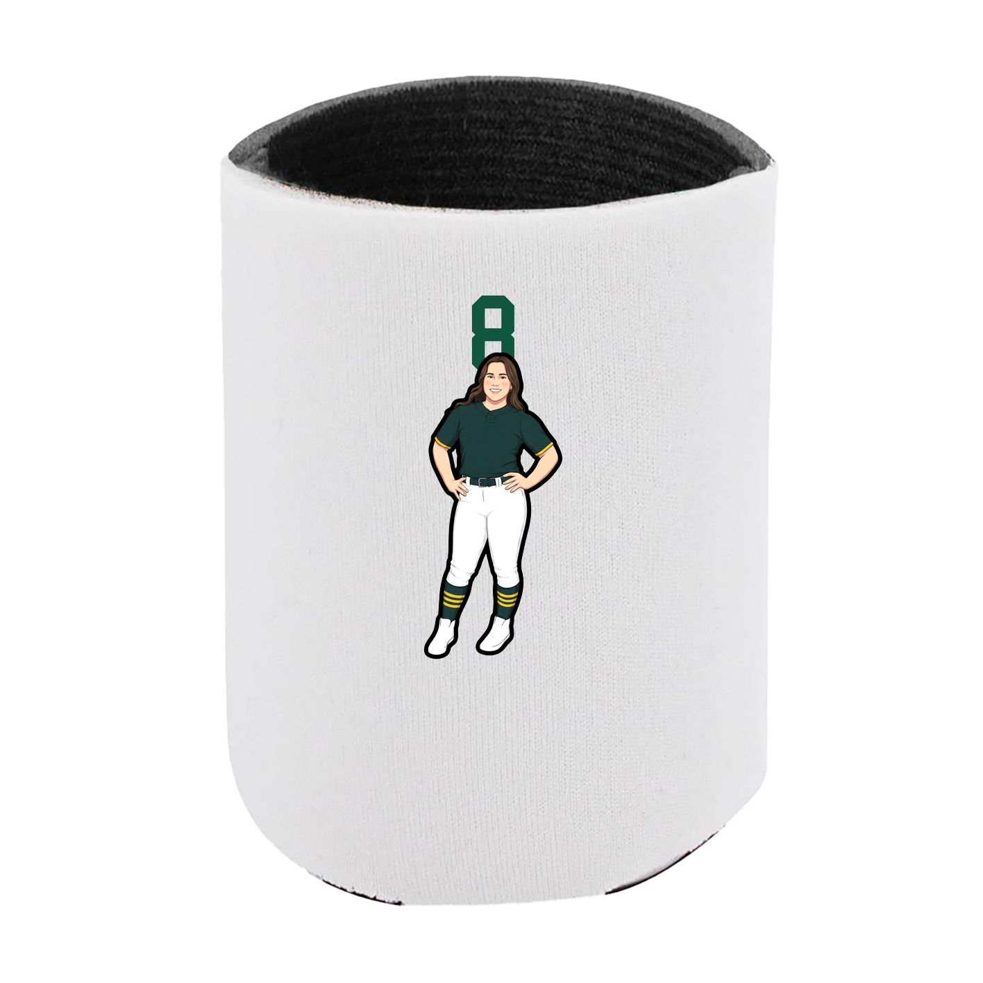 Can Holder — Number Top in White