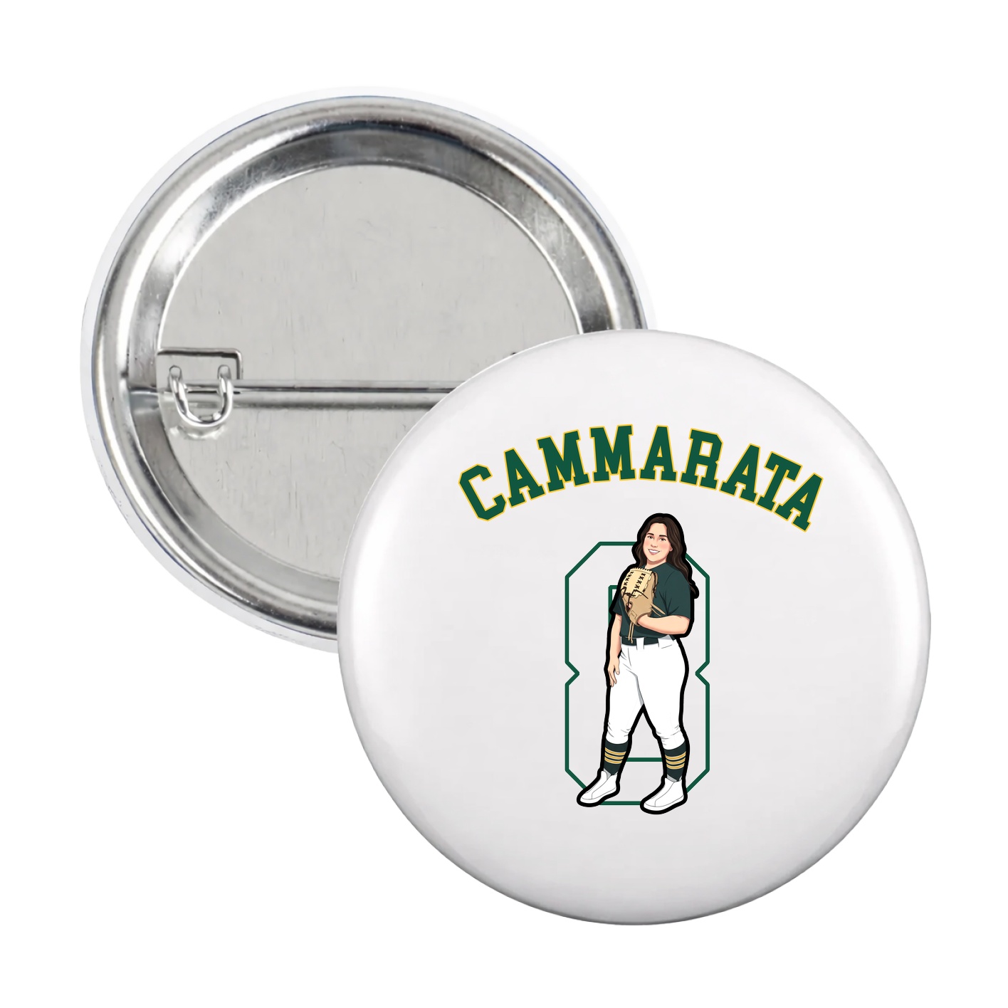 Game Day Button — Shirsey Arch in White