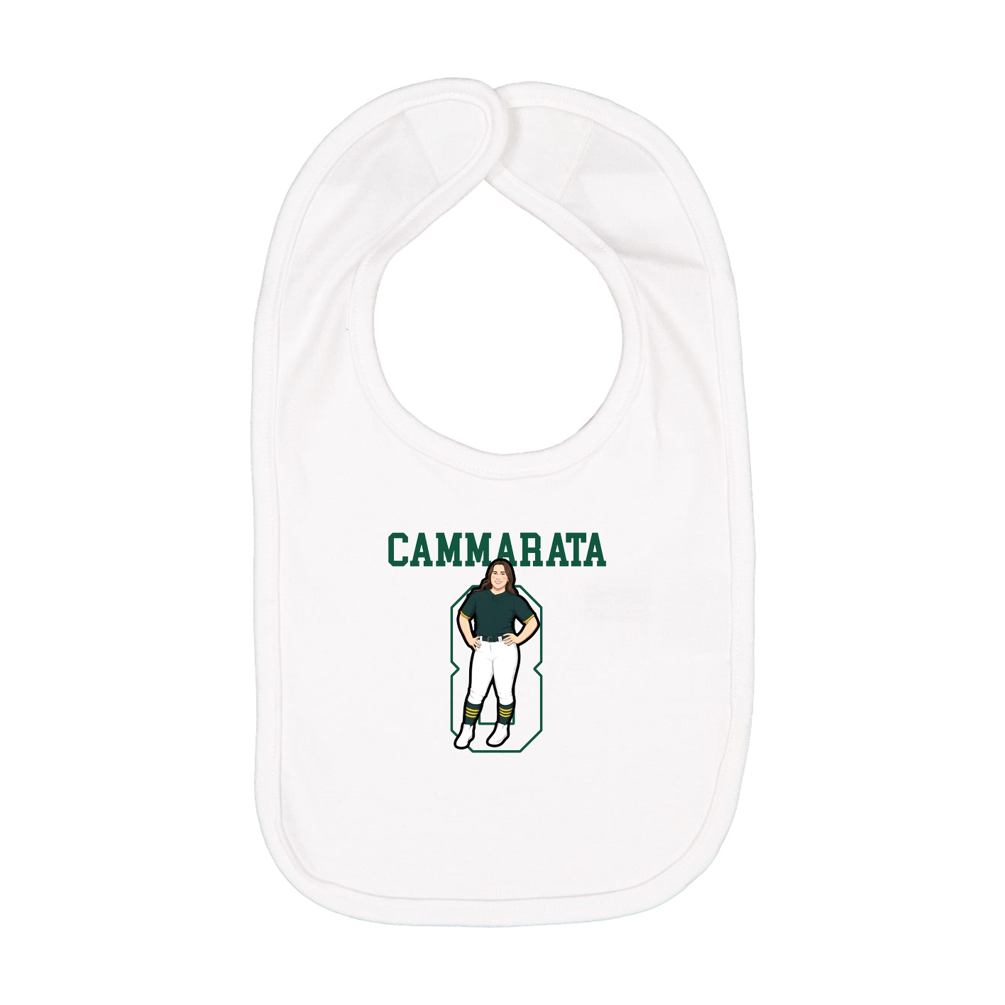 Infant Bib — Shirsey in White