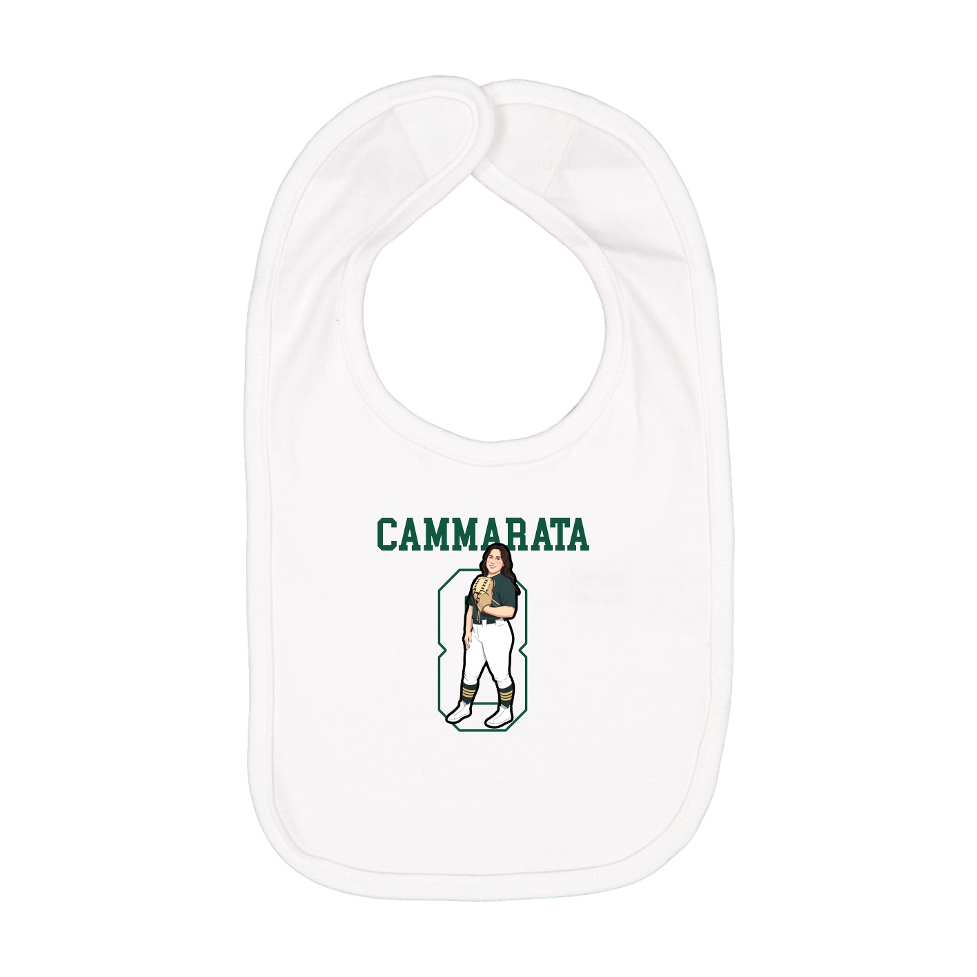 Infant Bib — Shirsey in White