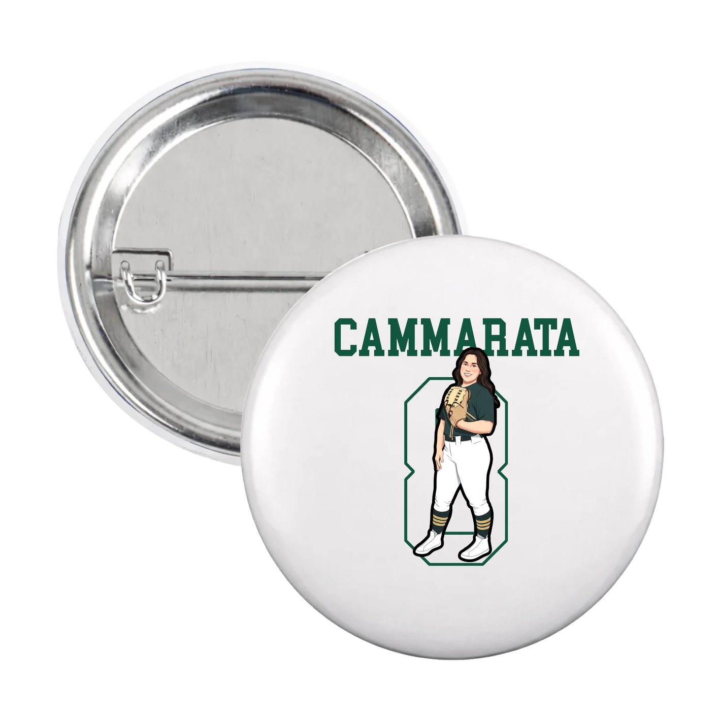 Game Day Button — Shirsey in White