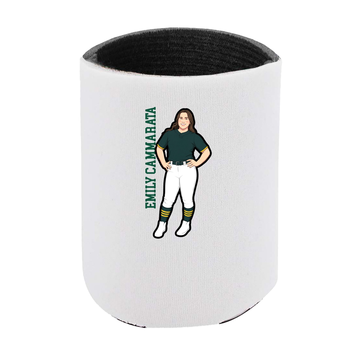 Can Holder — Name Vertical in White