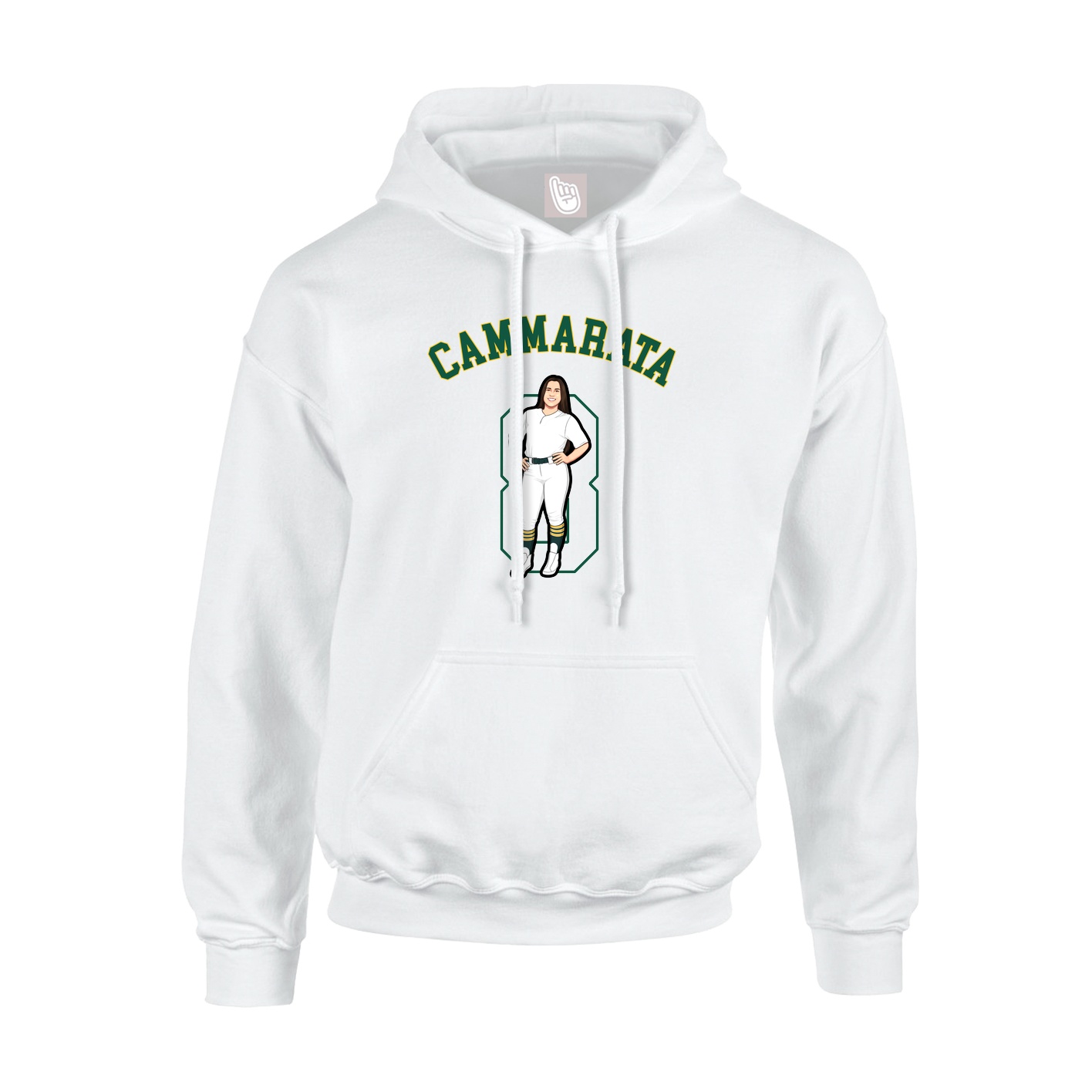 Youth Hoodie — Shirsey Arch in White
