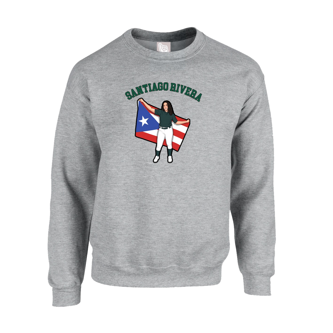 Fleece Crew — Shirsey Arch in Grey