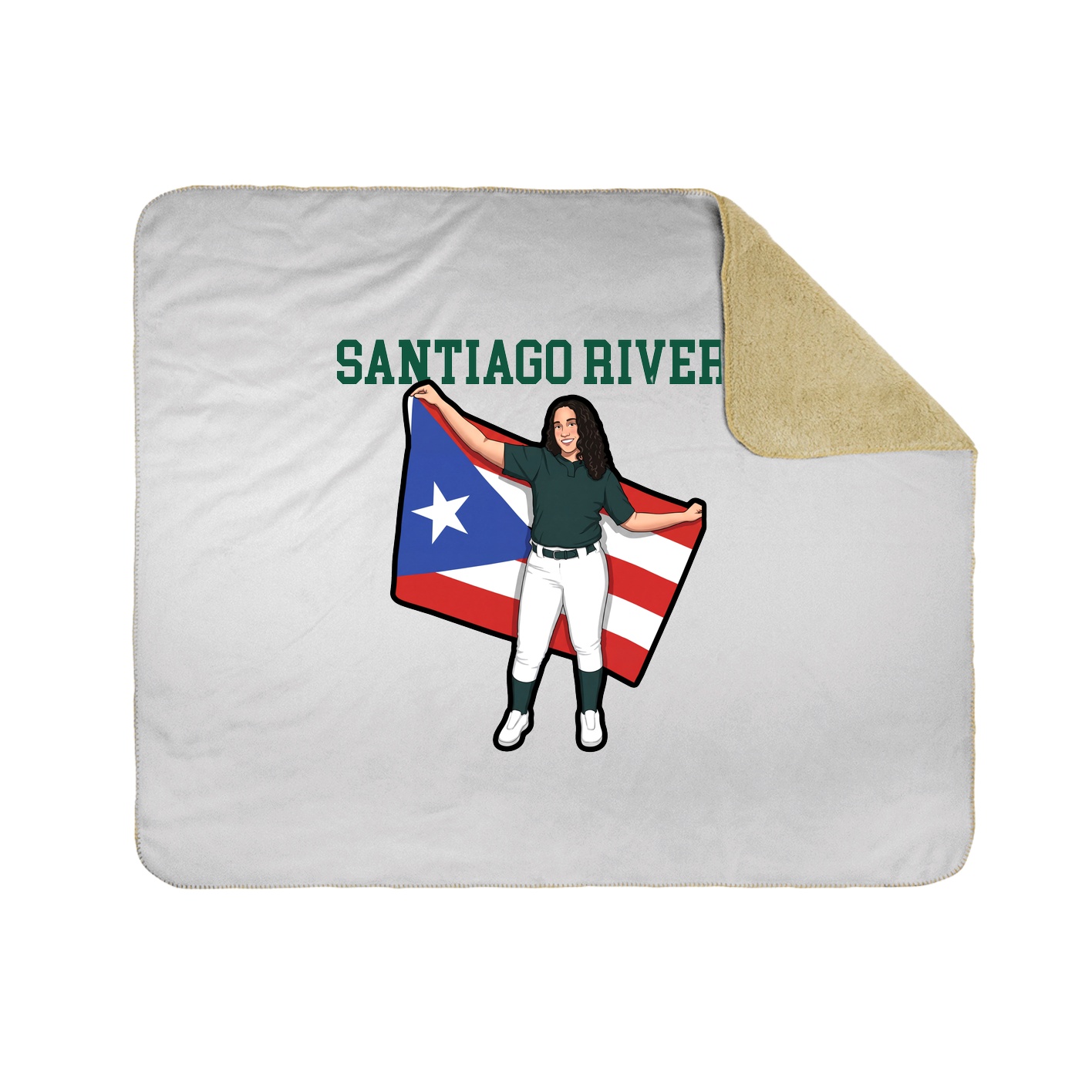 Throw Blanket — Shirsey in White