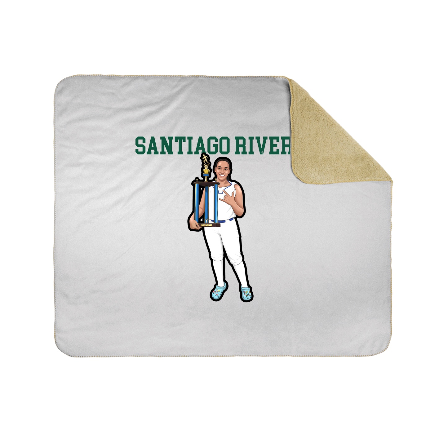 Throw Blanket — Shirsey in White