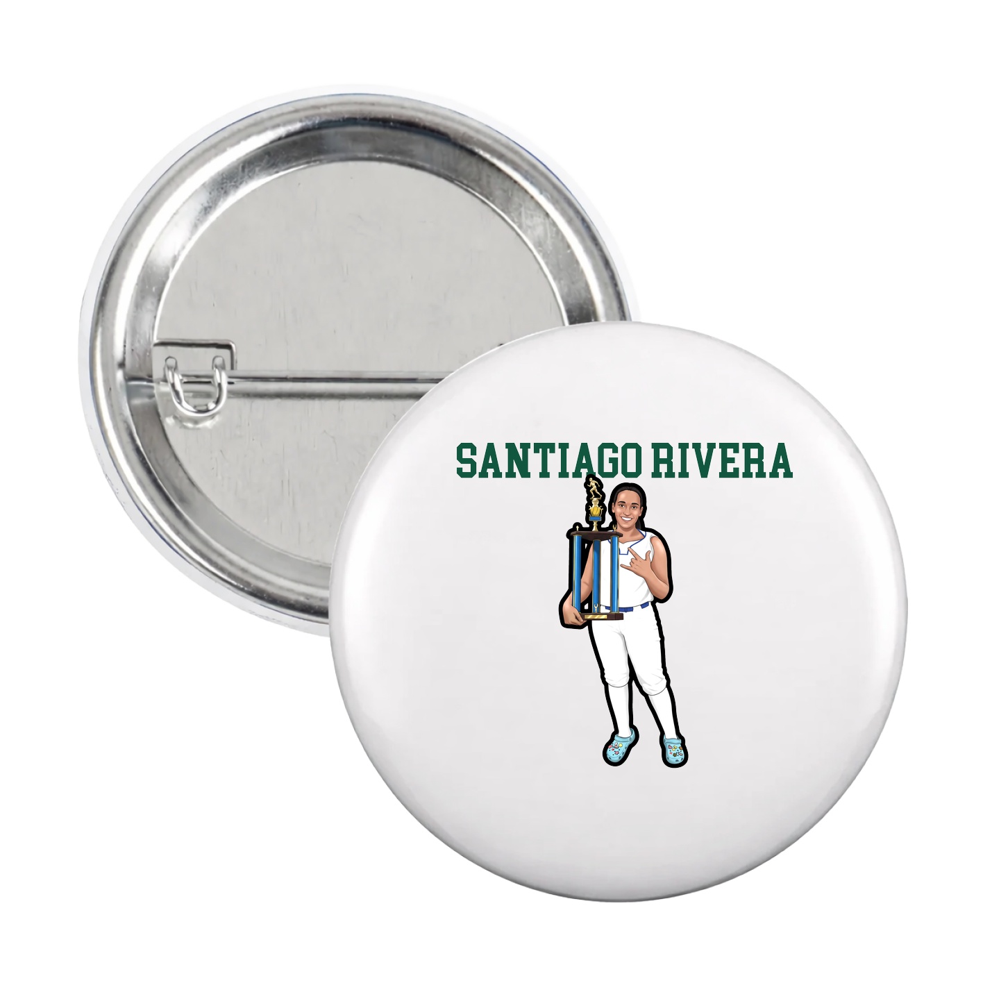 Game Day Button — Shirsey in White