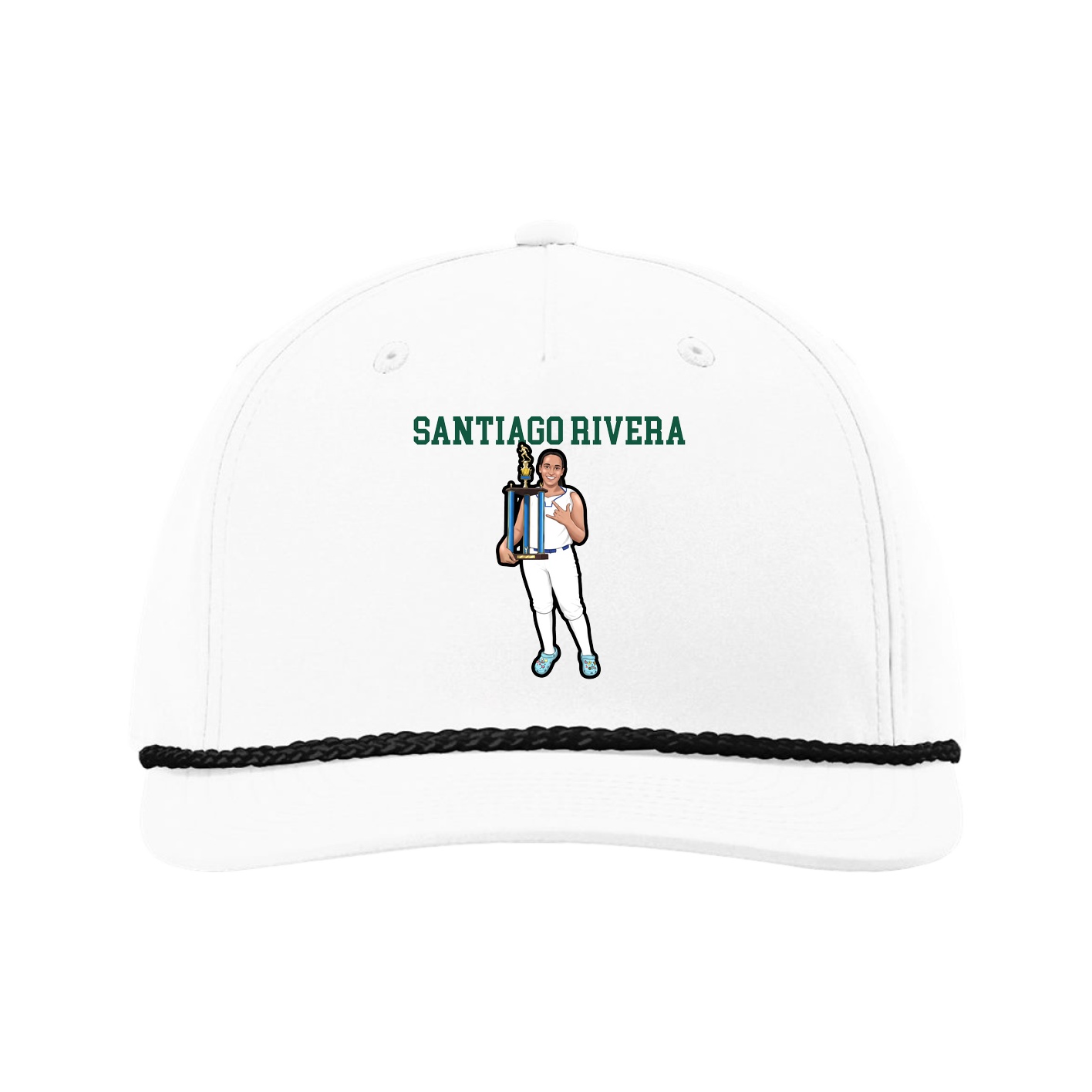 Five-Panel Classic Rope Cap — Shirsey in White