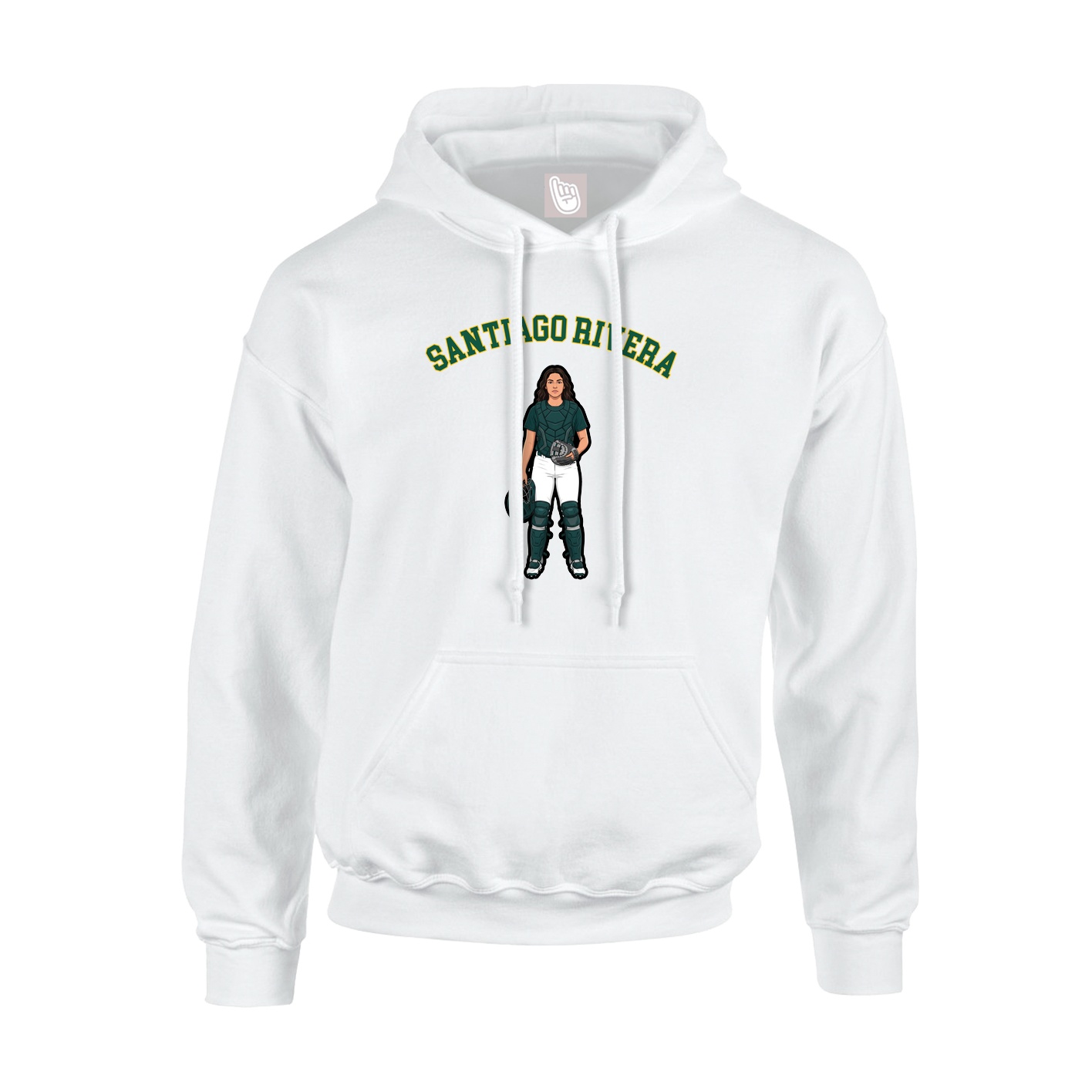 Youth Hoodie — Shirsey Arch in White