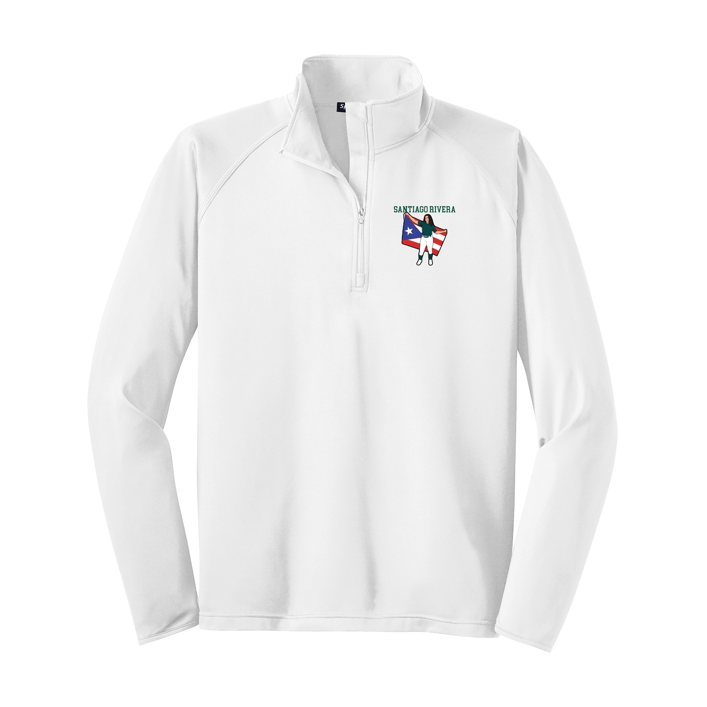 Q-Zip Pullover — Shirsey in White