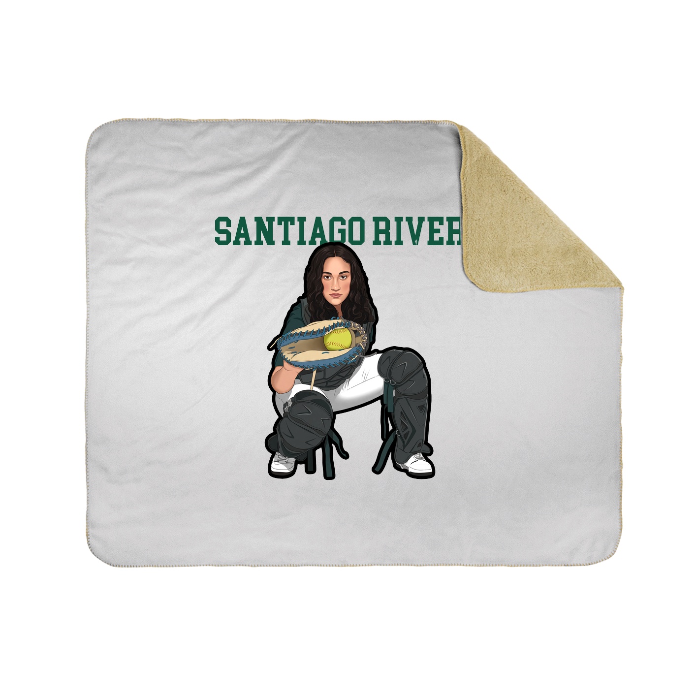 Throw Blanket — Shirsey in White