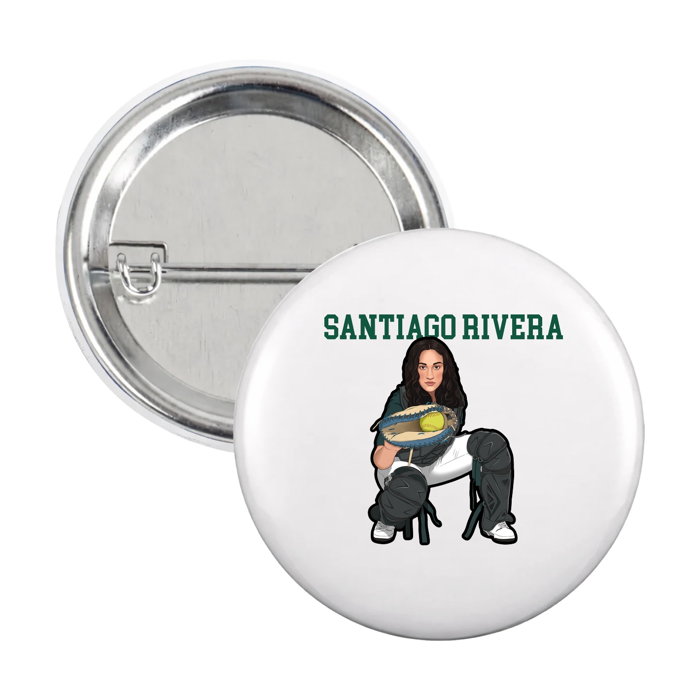Game Day Button — Shirsey in White