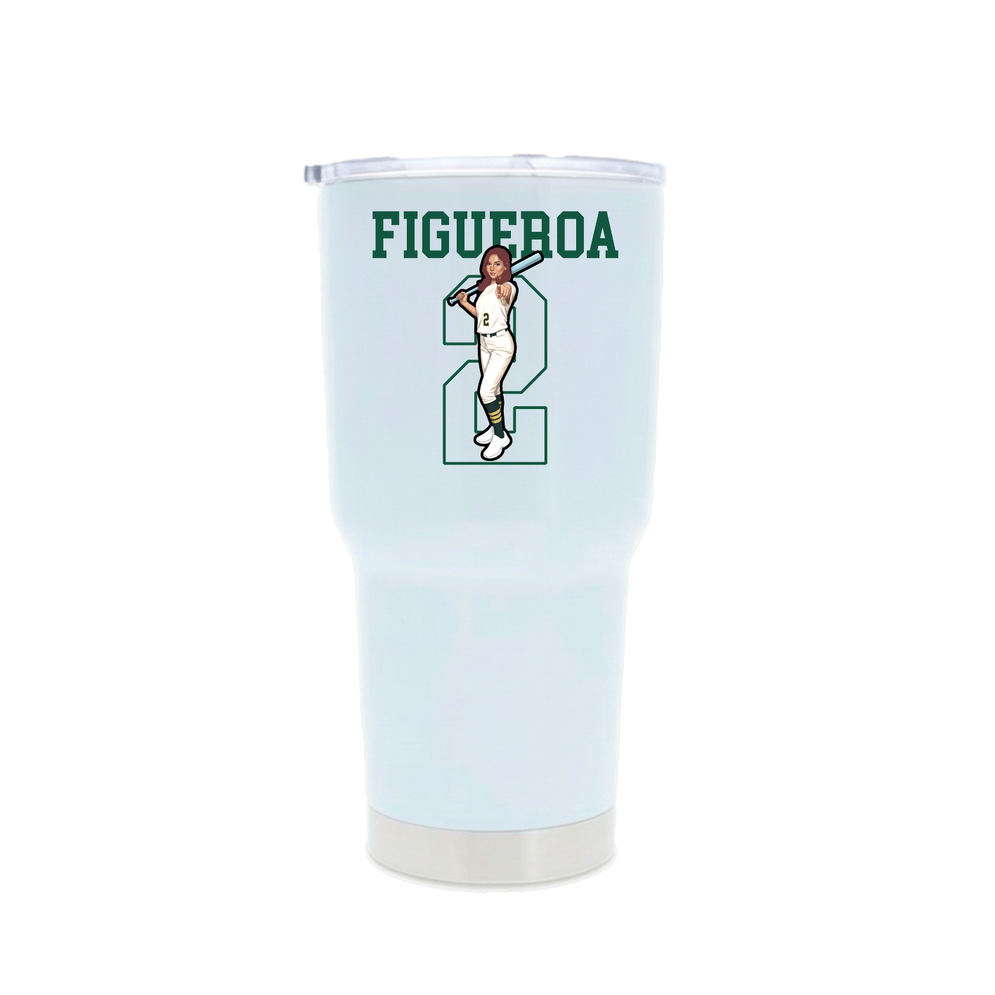 30oz Stainless Steel Tumbler — Shirsey in White