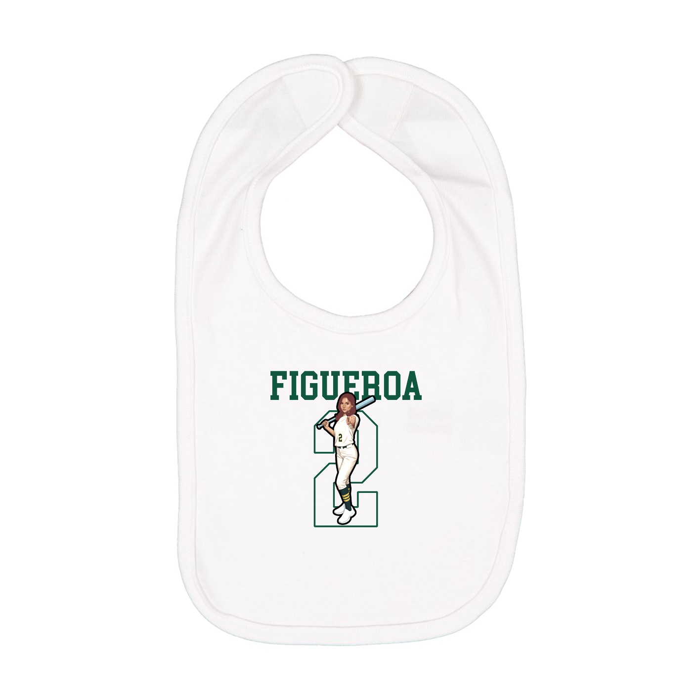 Infant Bib — Shirsey in White