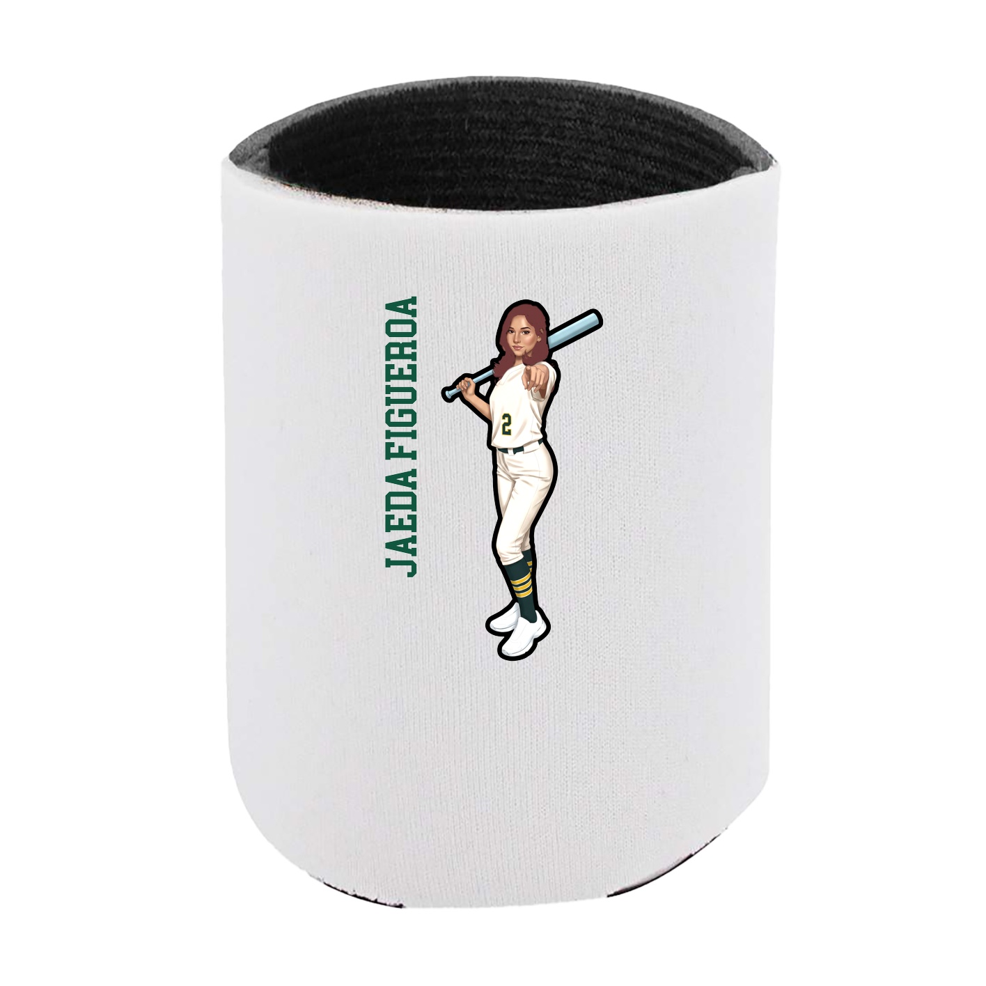 Can Holder — Name Vertical in White