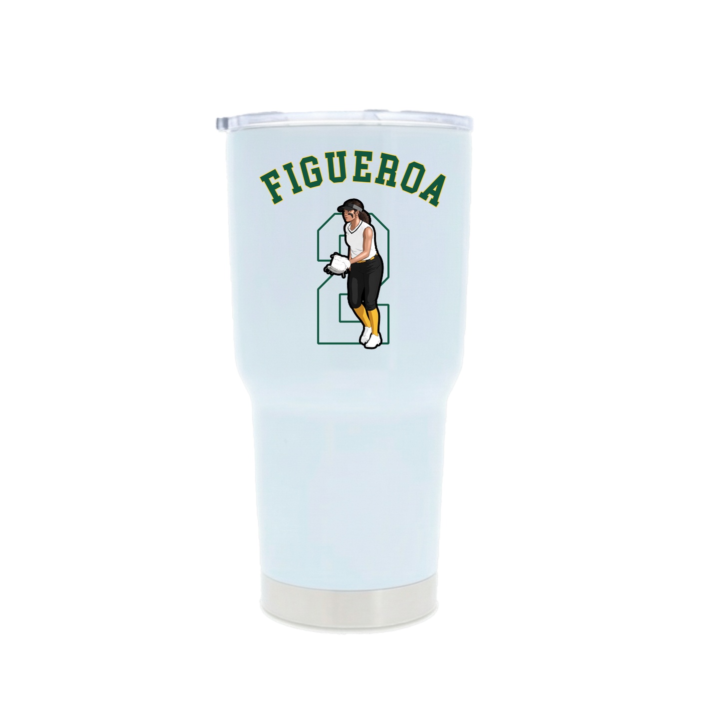 30oz Stainless Steel Tumbler — Shirsey Arch in White