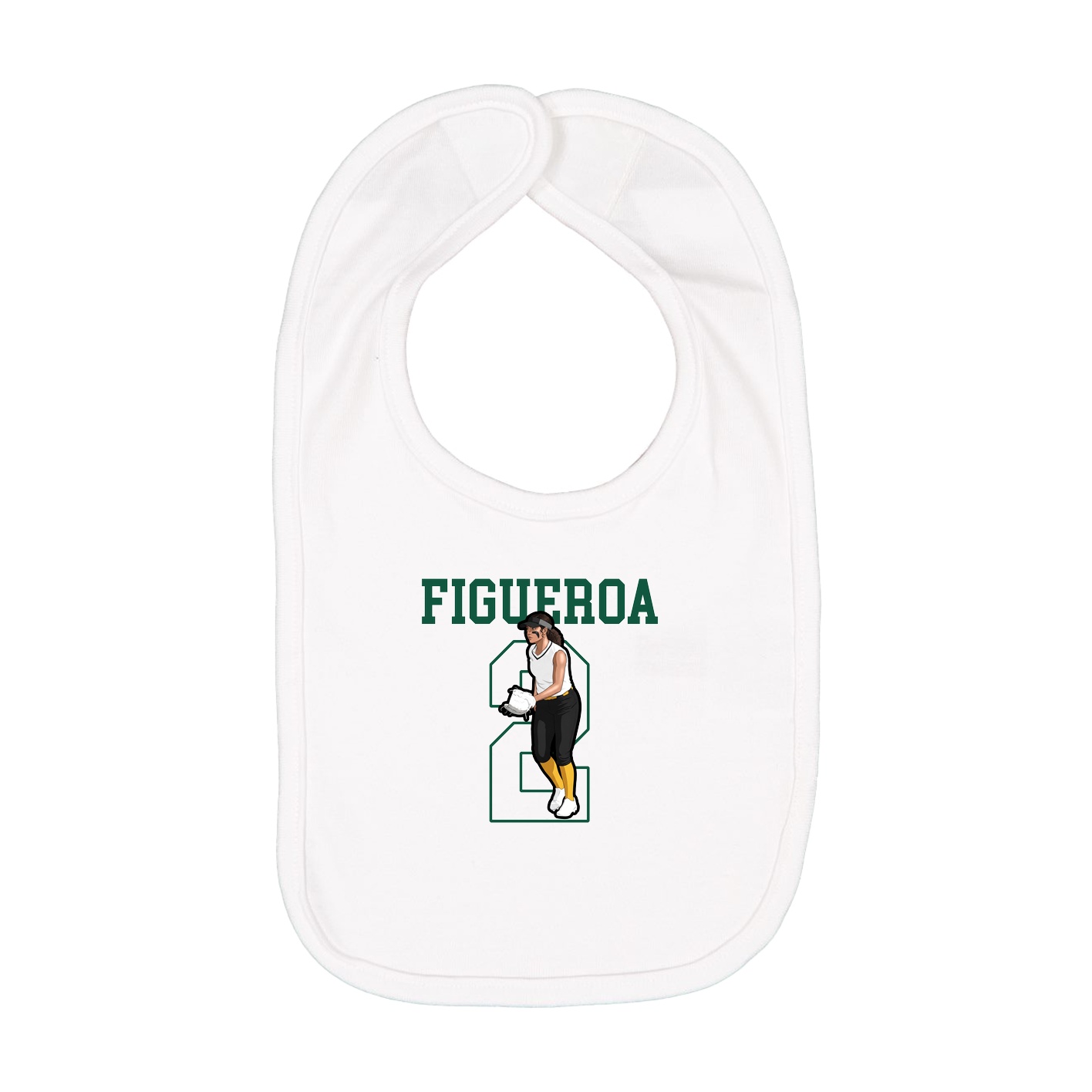 Infant Bib — Shirsey in White