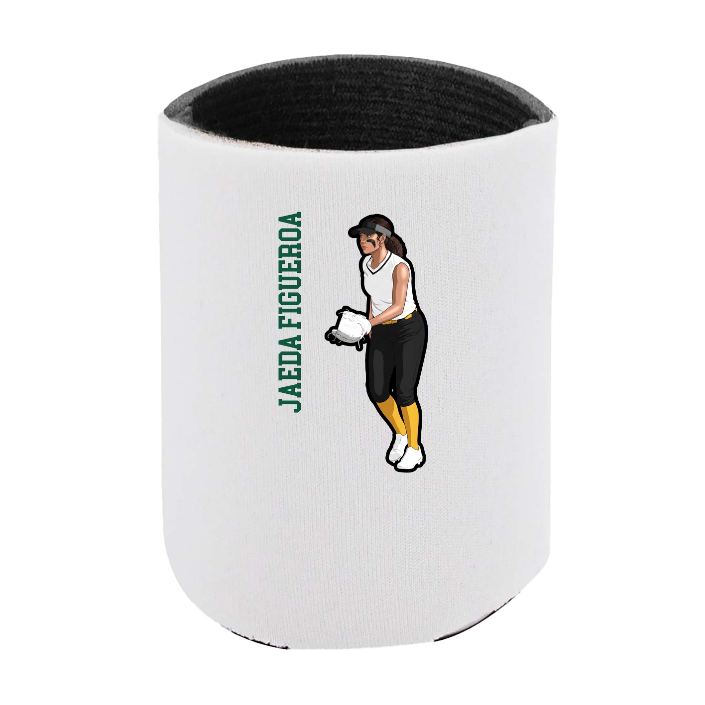 Can Holder — Name Vertical in White