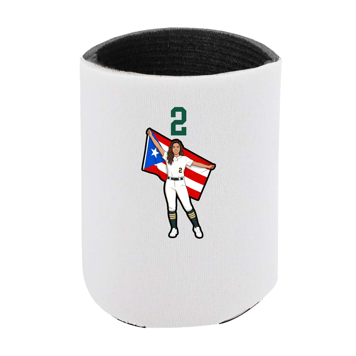 Can Holder — Number Top in White