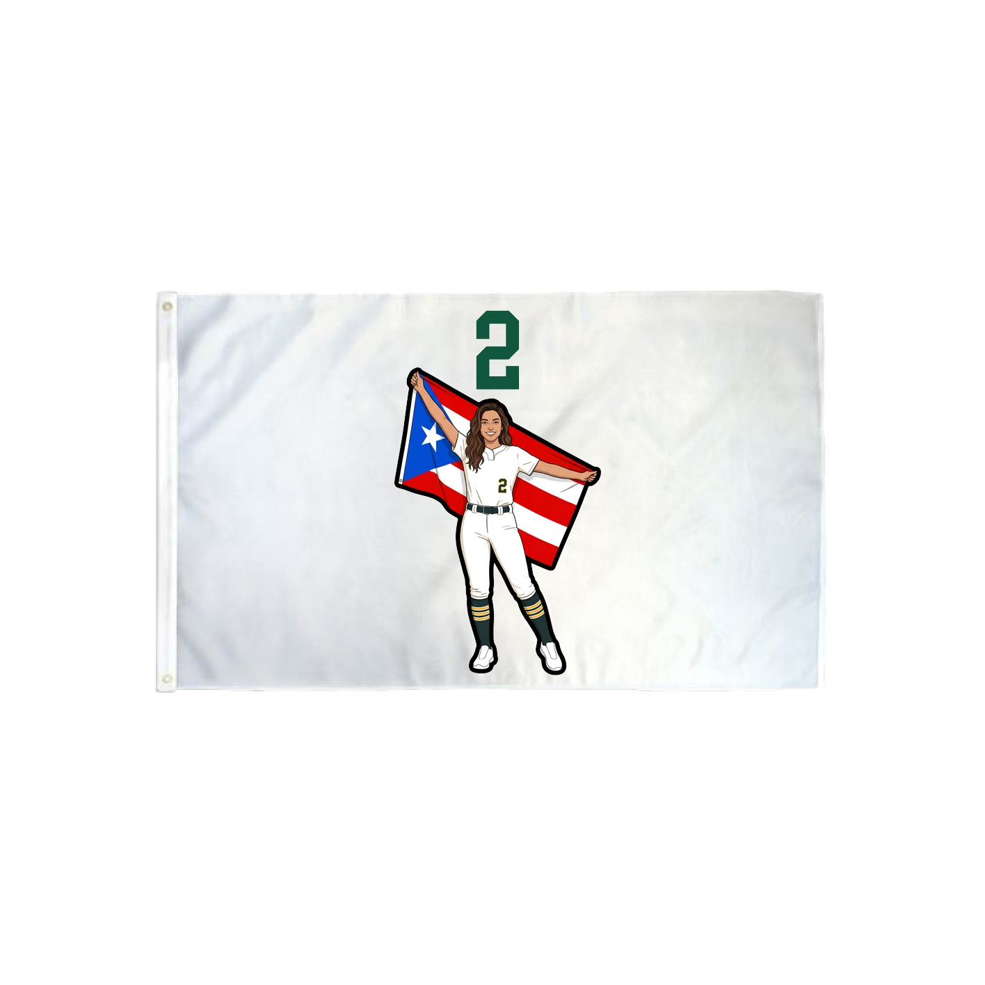 3x5 Flag — Number Top in Classic