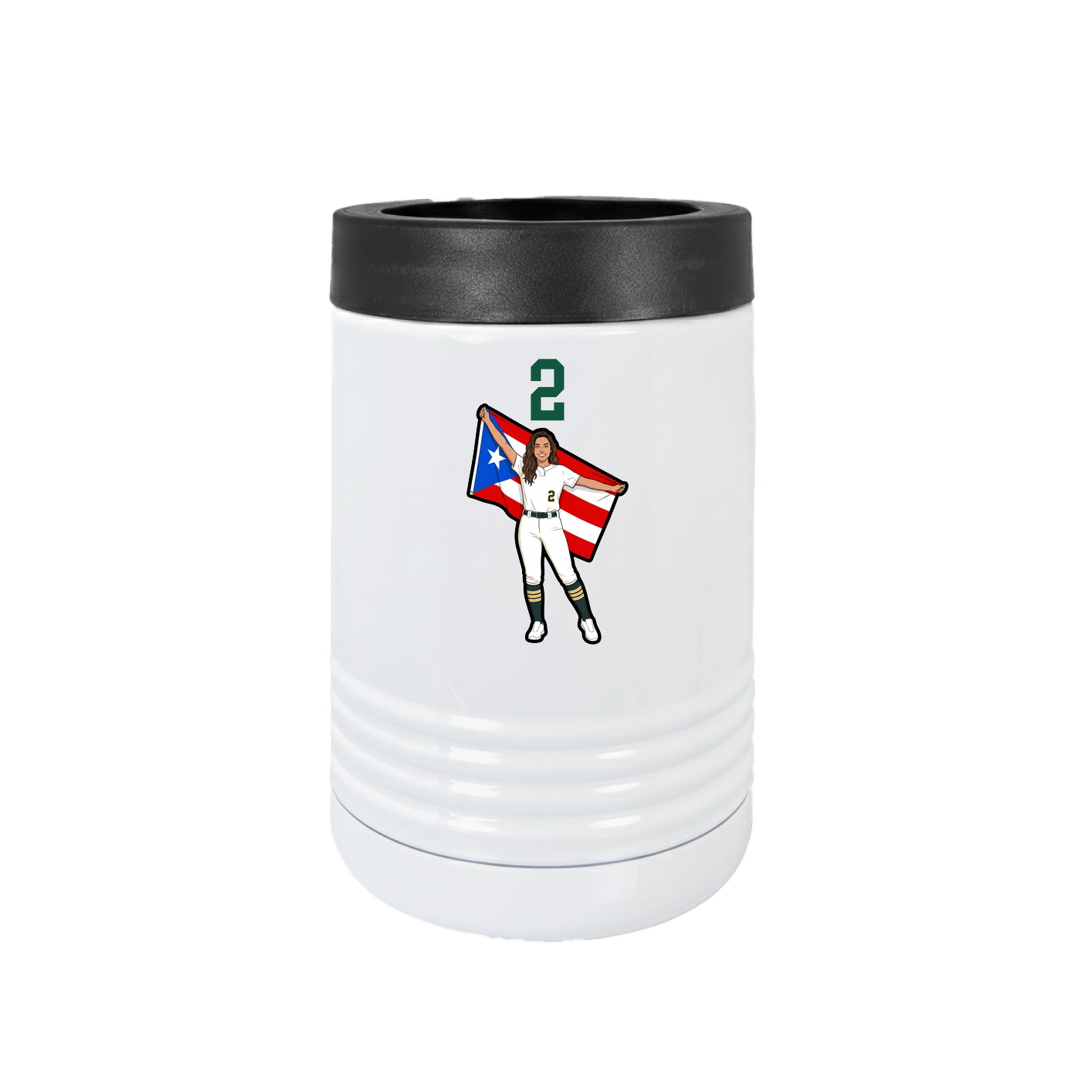 Beverage Holder — Number Top in White