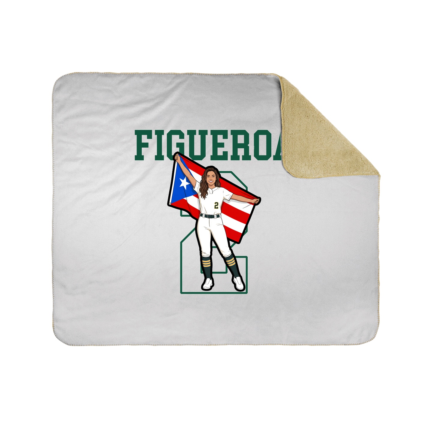 Throw Blanket — Shirsey in White