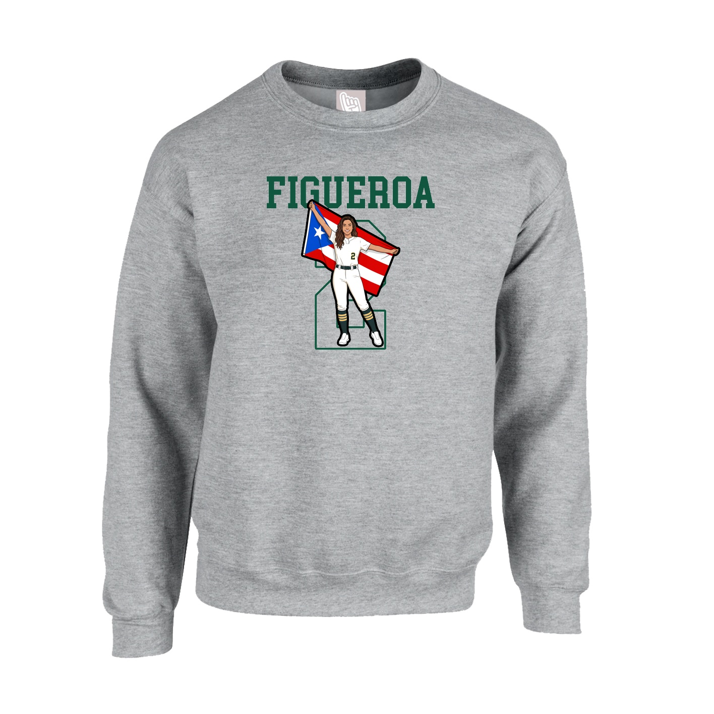 Fleece Crew — Shirsey in Grey