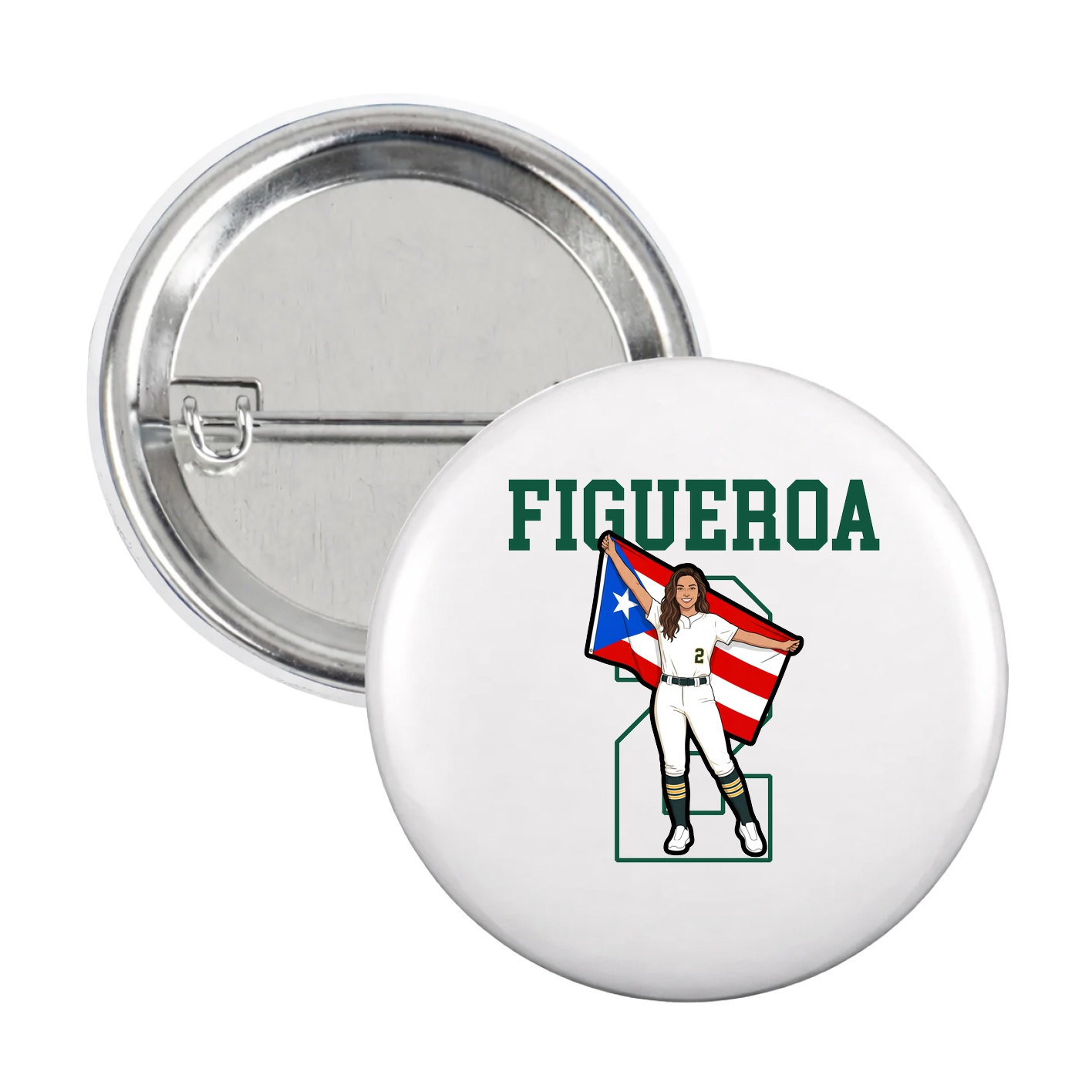 Game Day Button — Shirsey in White