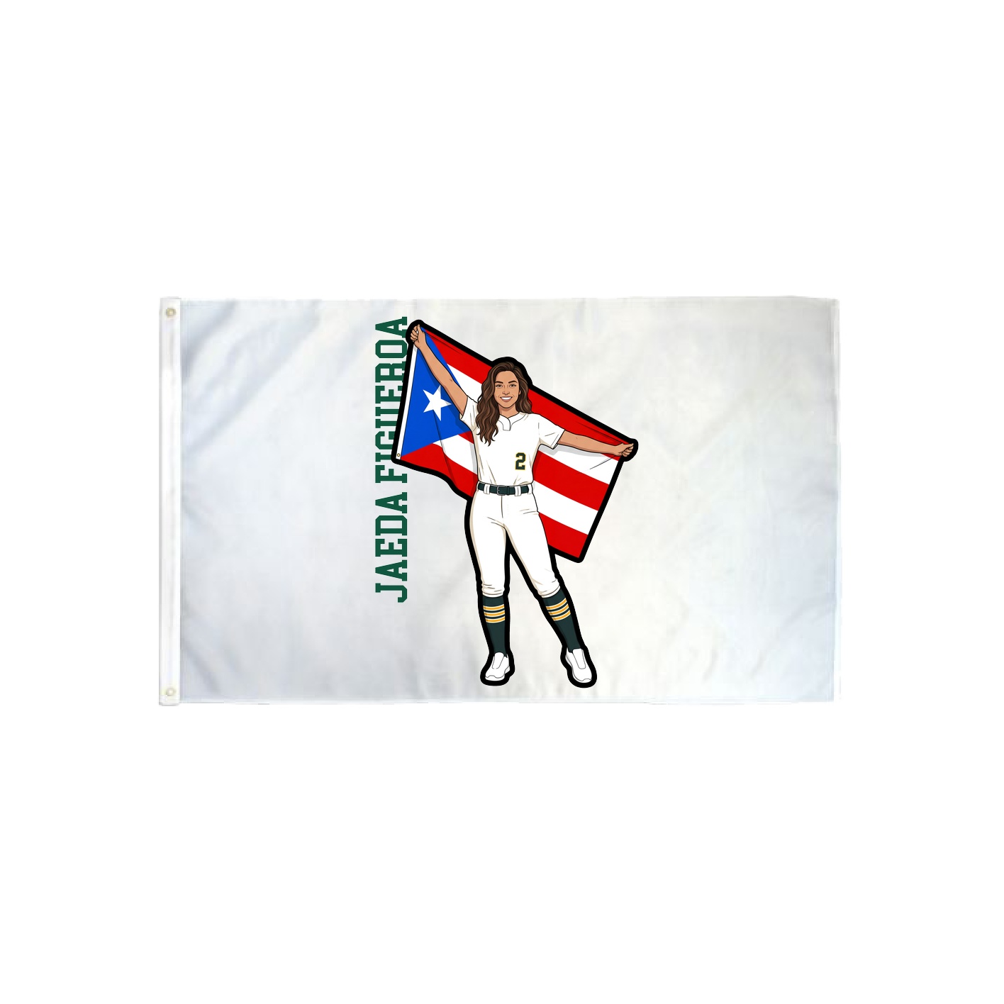 3x5 Flag — Name Vertical in Classic