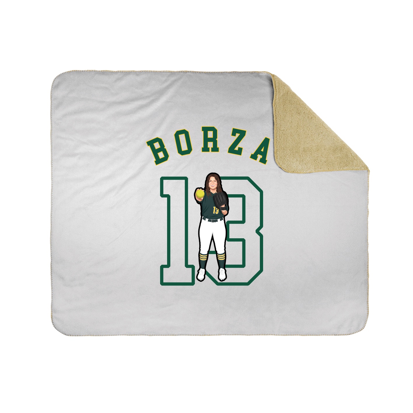 50x60 Sherpa Lined Throw Blanket