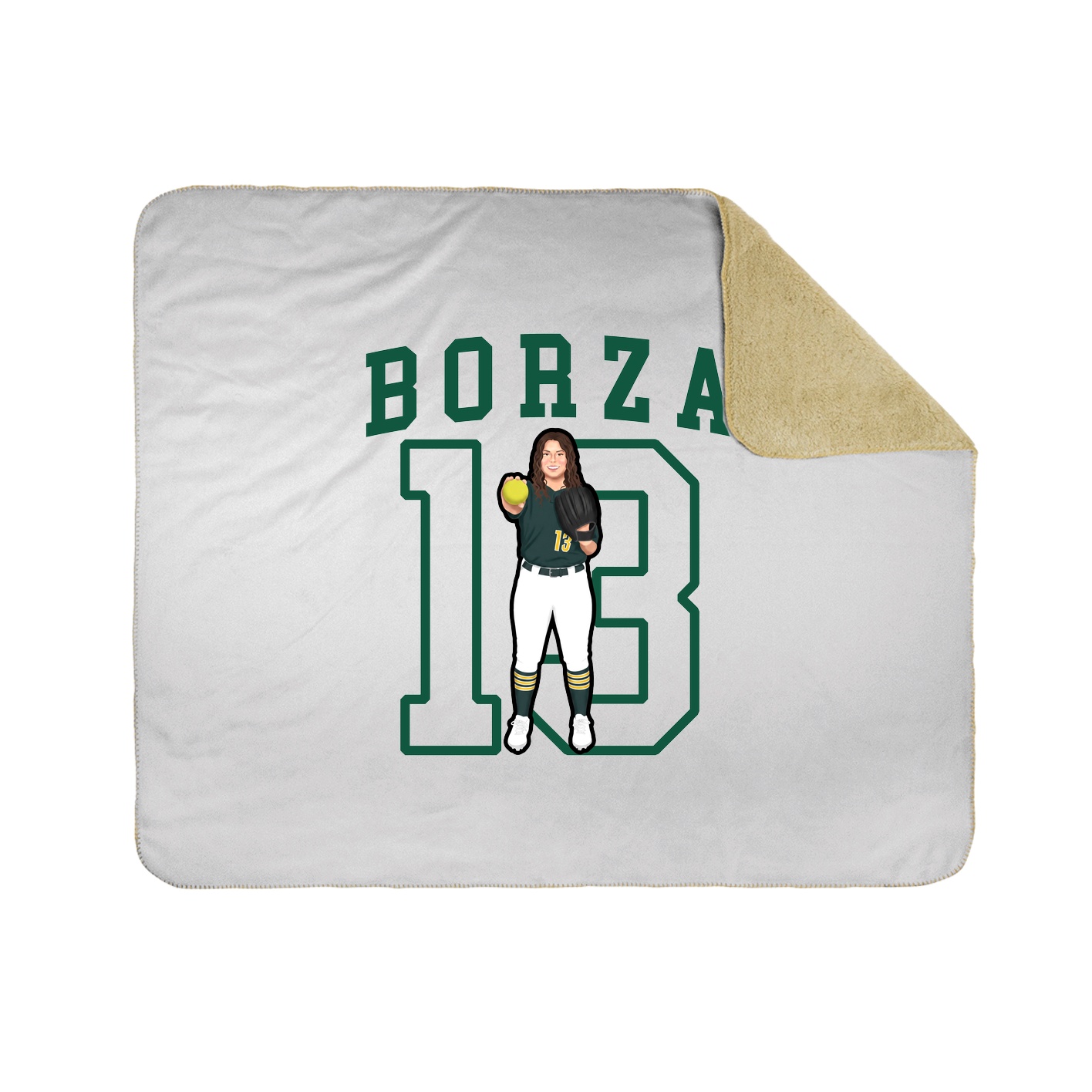 50x60 Sherpa Lined Throw Blanket