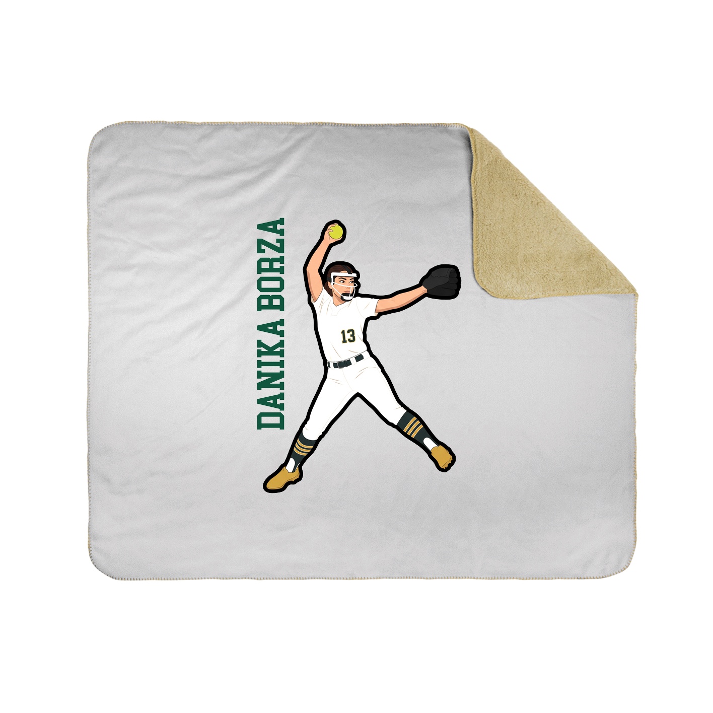 50x60 Sherpa Lined Throw Blanket