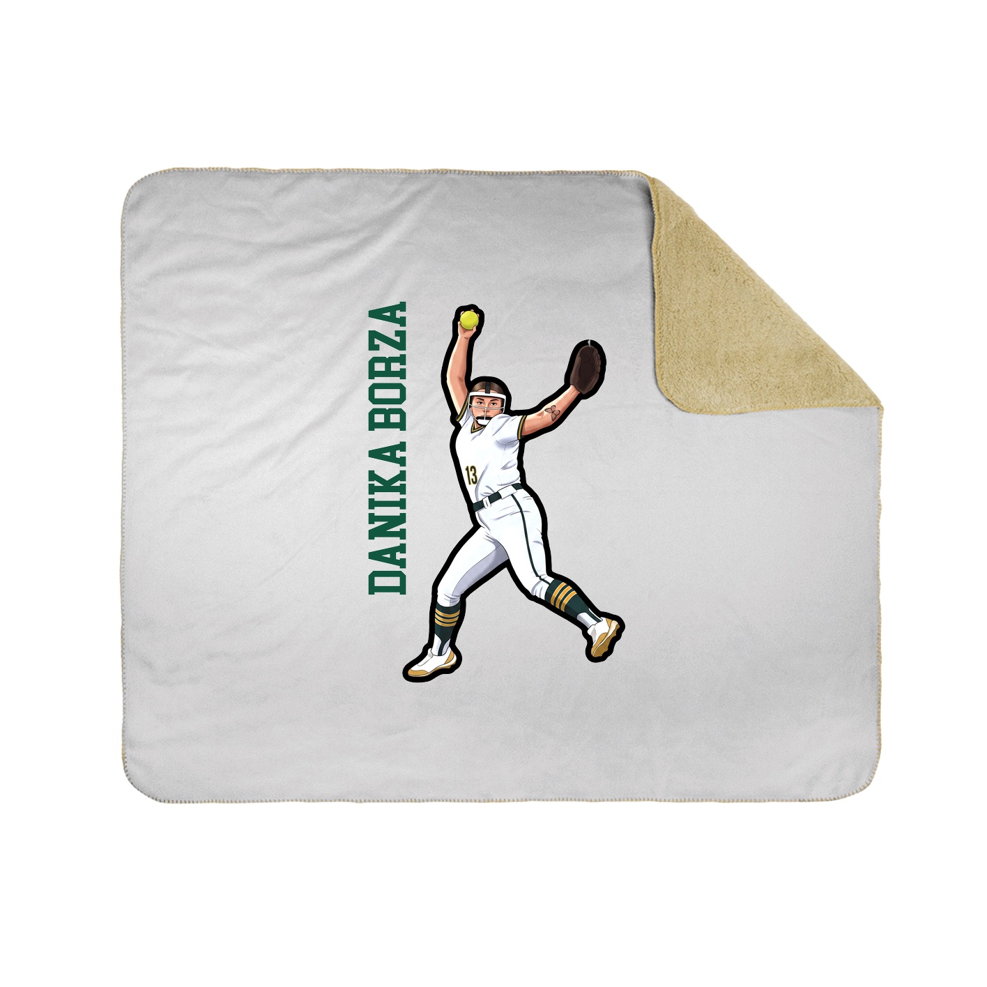 50x60 Sherpa Lined Throw Blanket