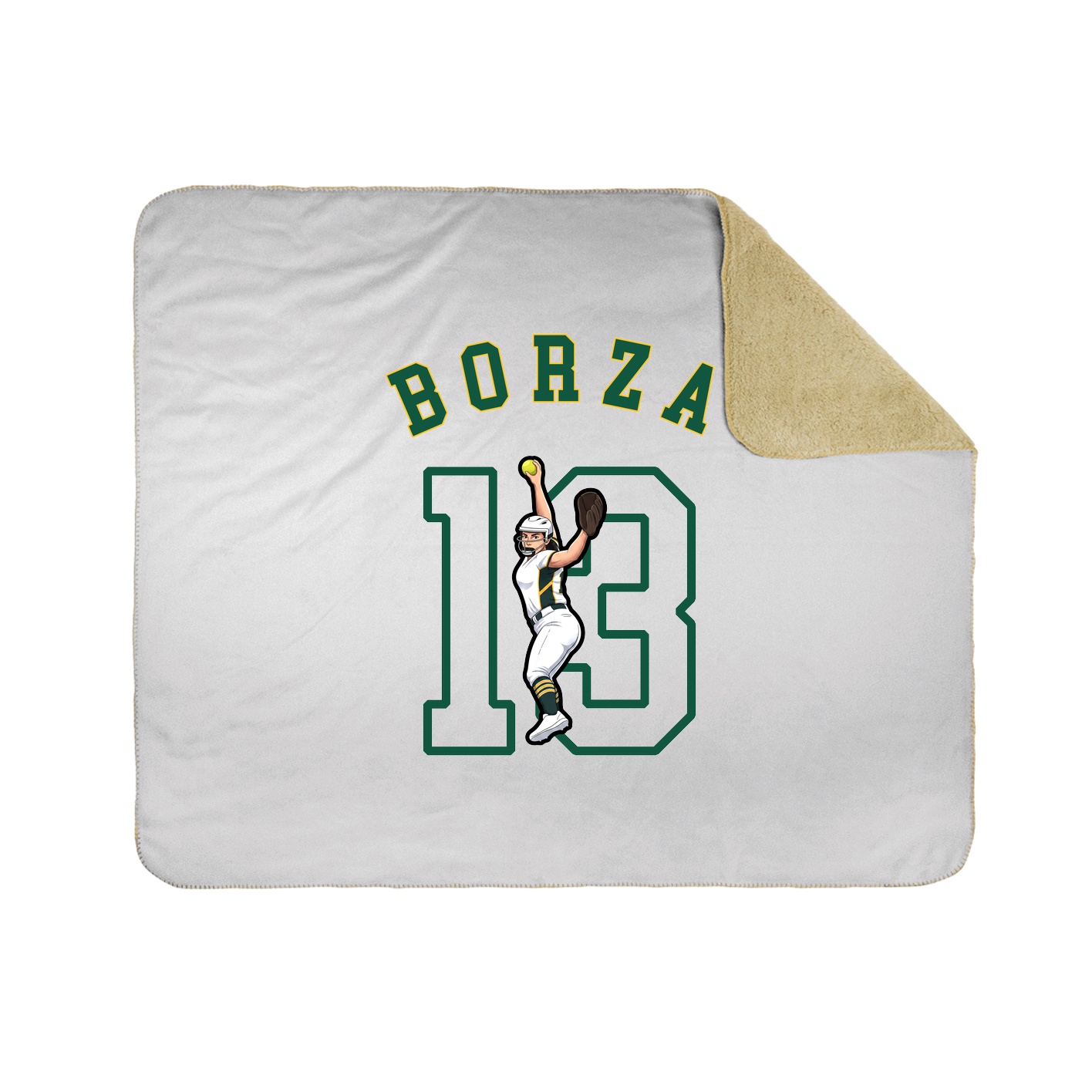 50x60 Sherpa Lined Throw Blanket