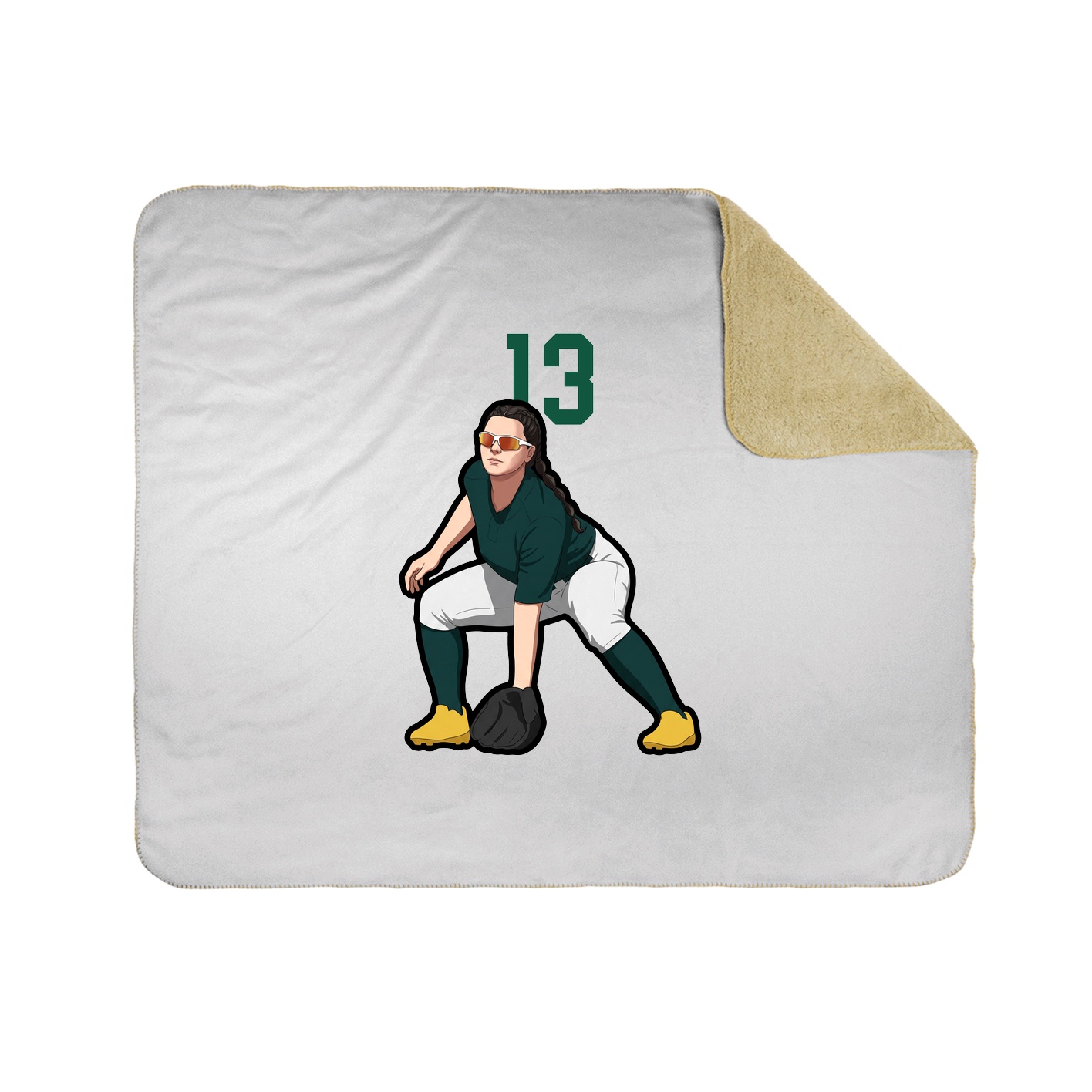 50x60 Sherpa Lined Throw Blanket