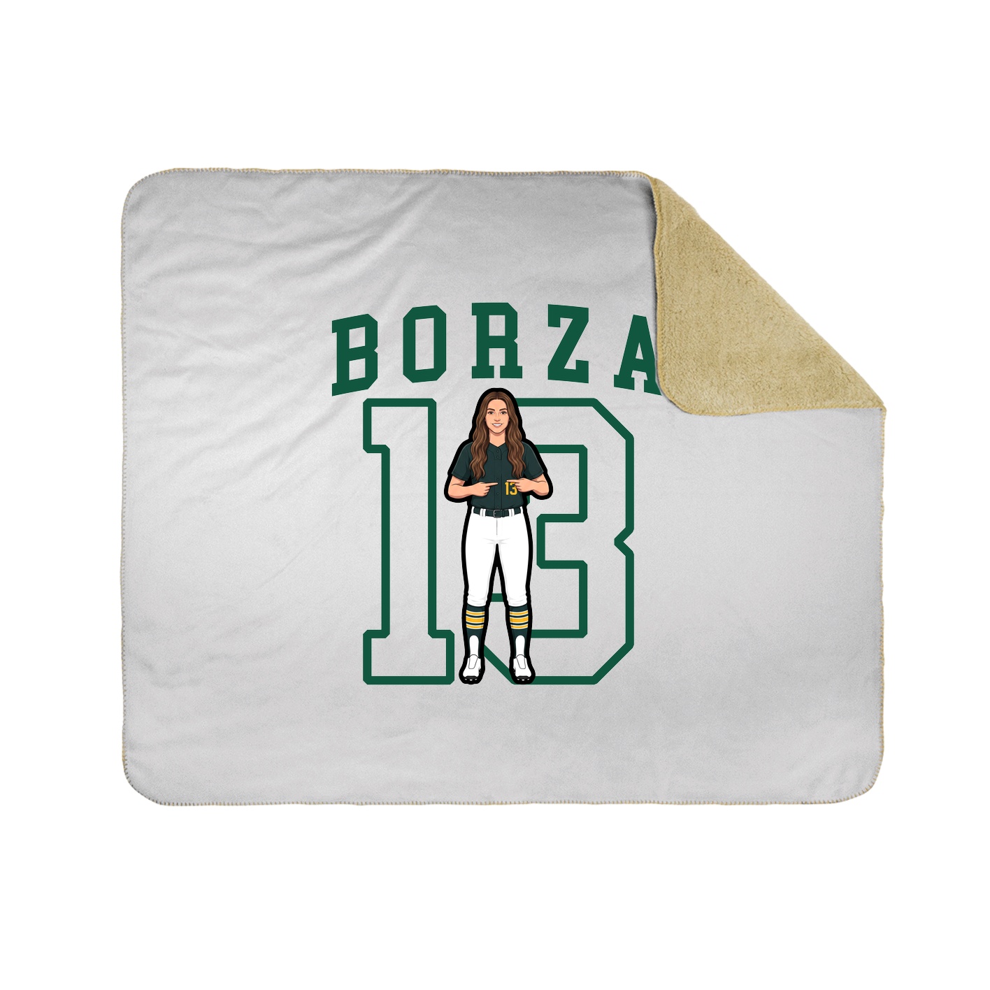 50x60 Sherpa Lined Throw Blanket