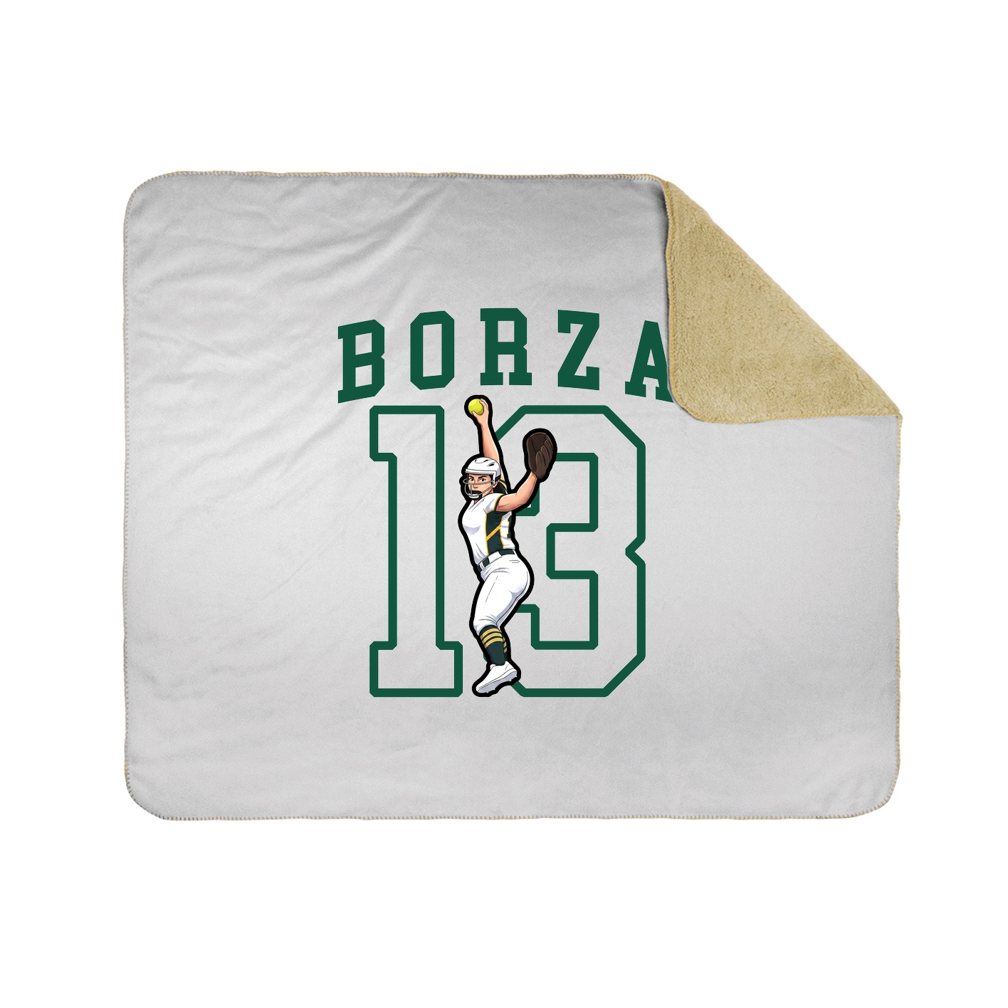 50x60 Sherpa Lined Throw Blanket