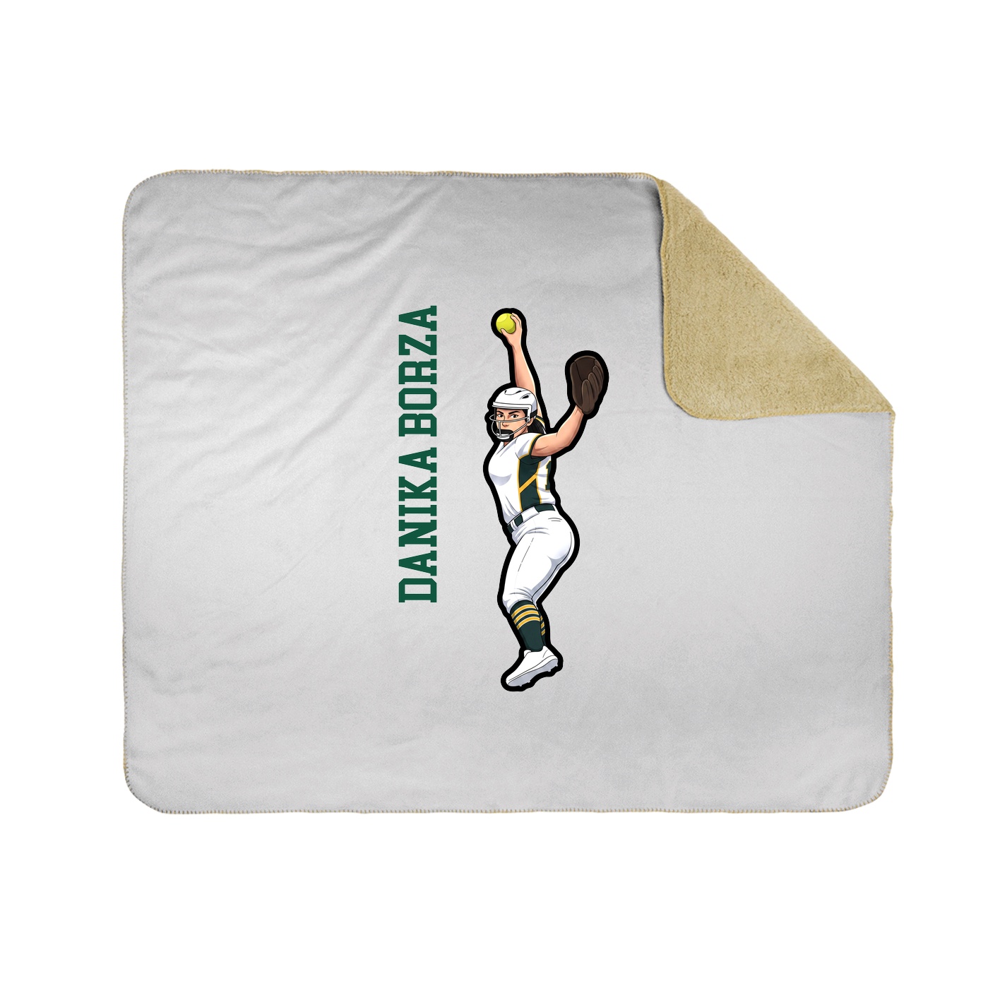 50x60 Sherpa Lined Throw Blanket