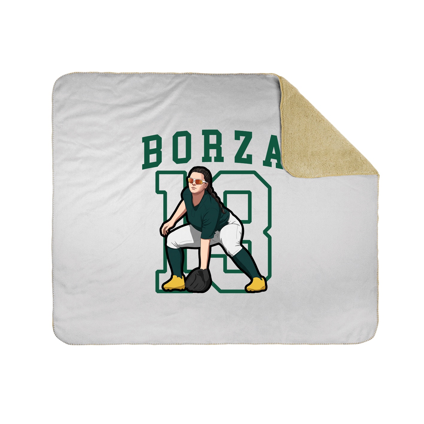 50x60 Sherpa Lined Throw Blanket